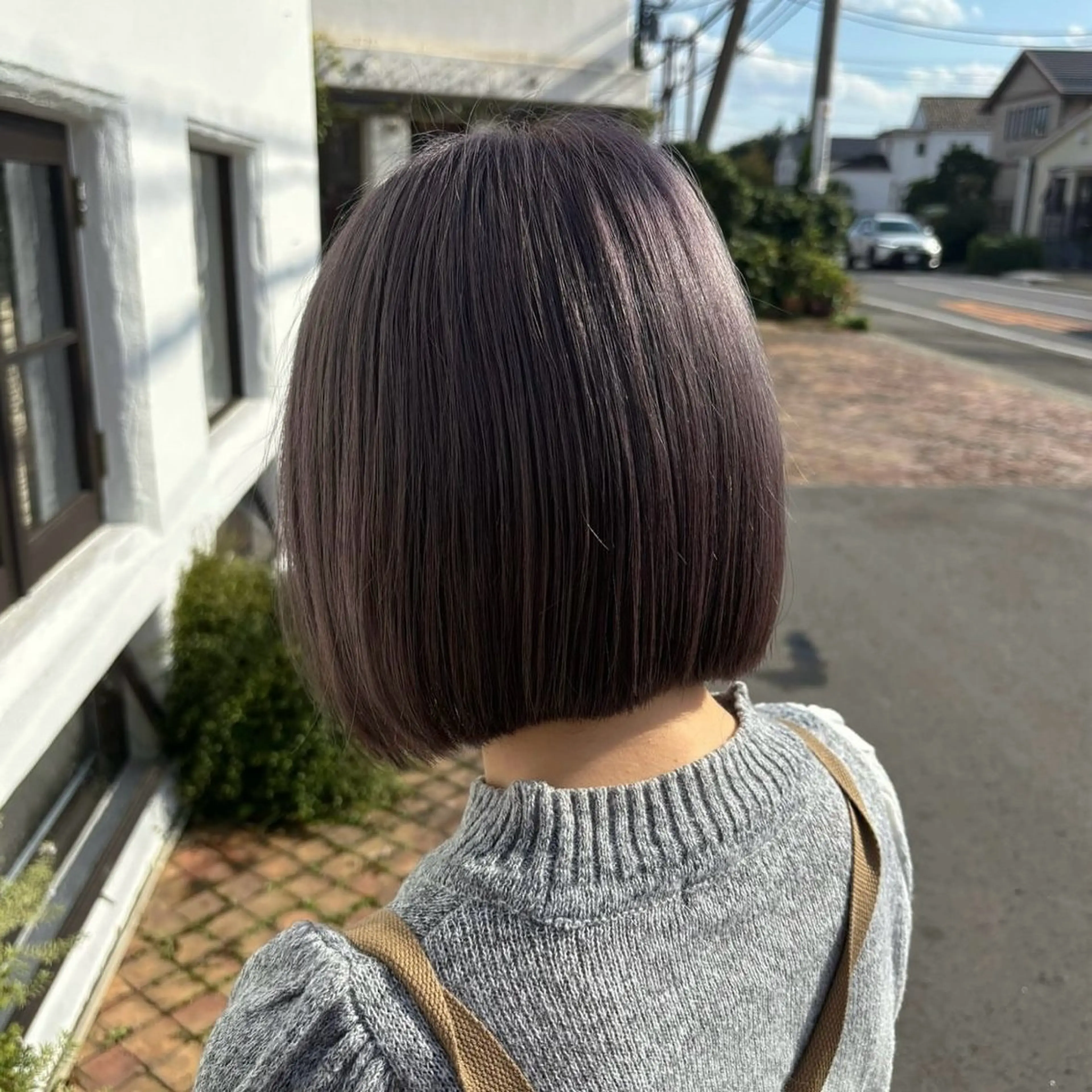 ショート カラー ブリーチ グレージュ ラベンダーカラー ラベンダーグレージュ ラベンダーグレー ♡Yusa 【モデル様募集停止】のヘアスタイル