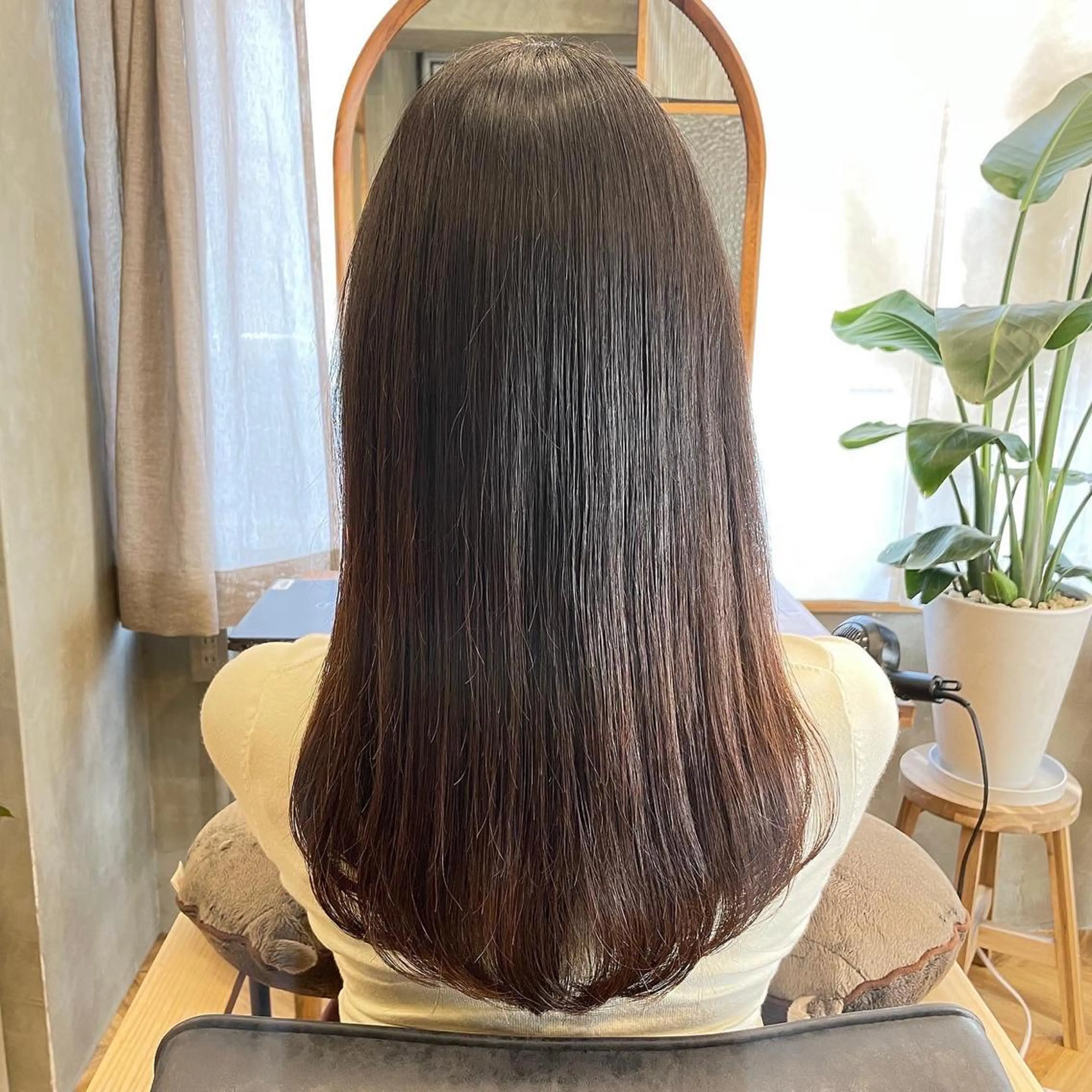 ロング カット 縮毛矯正 髪質改善/縮毛矯正✨ ヤマザキ リョウスケのヘアスタイル