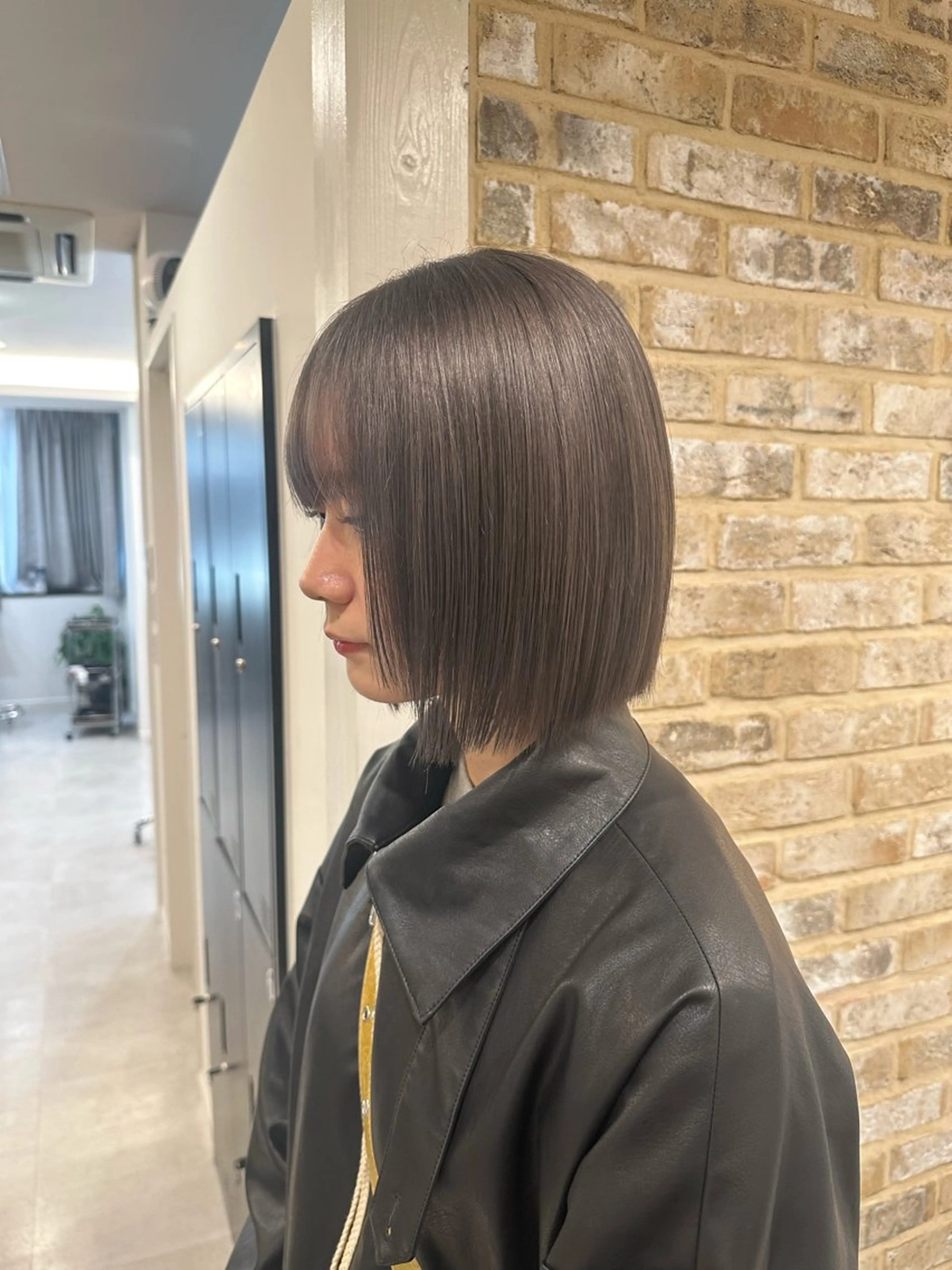 カラー 透明感カラー グレージュ ヘアカラー トリートメント sau.所属・kano🌈 ボブ/レイヤーのヘアスタイル