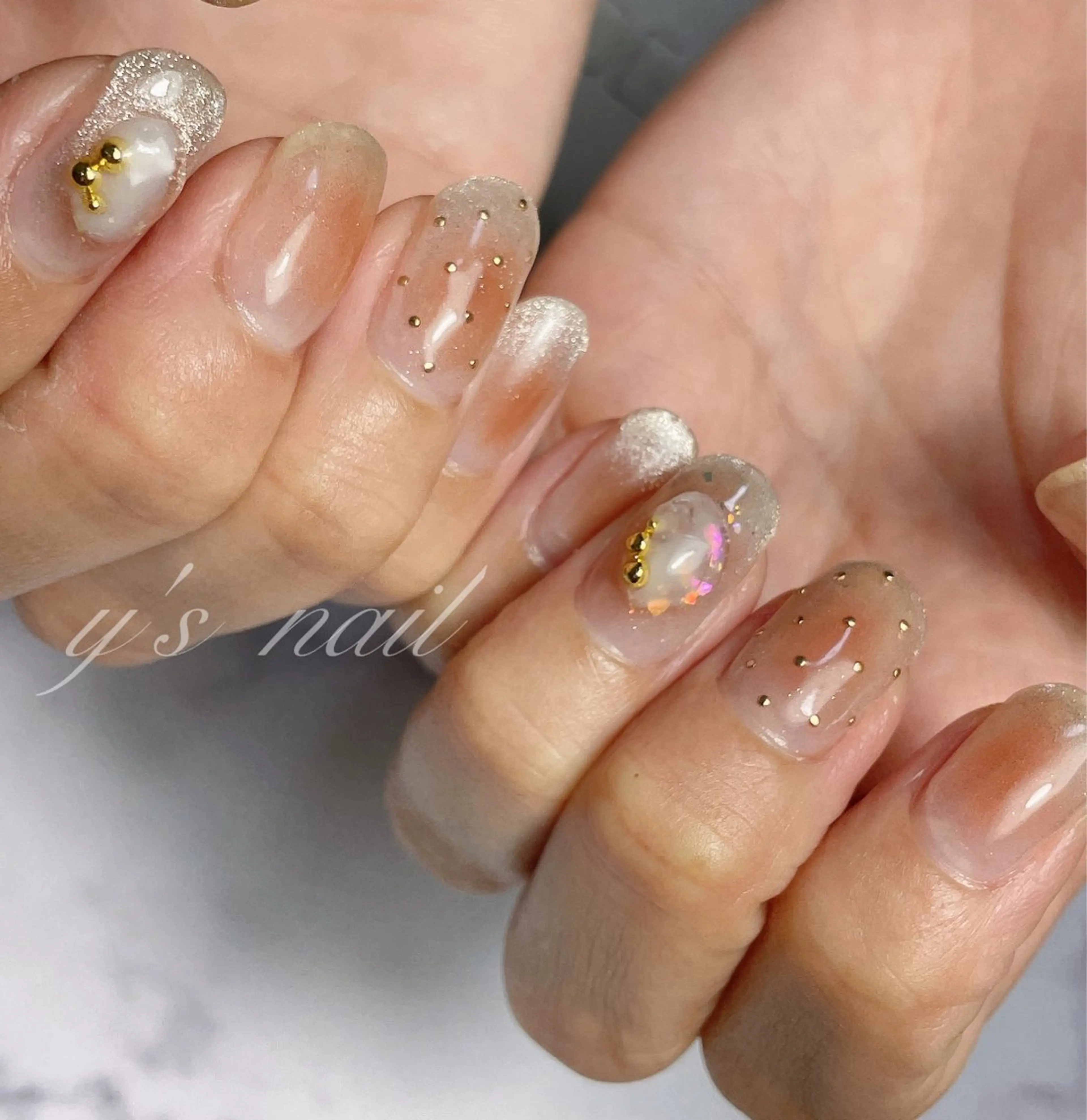 ネイル チークネイル ハンドネイル y’s nail所属・y’s nail ✧ゆきのネイルデザイン