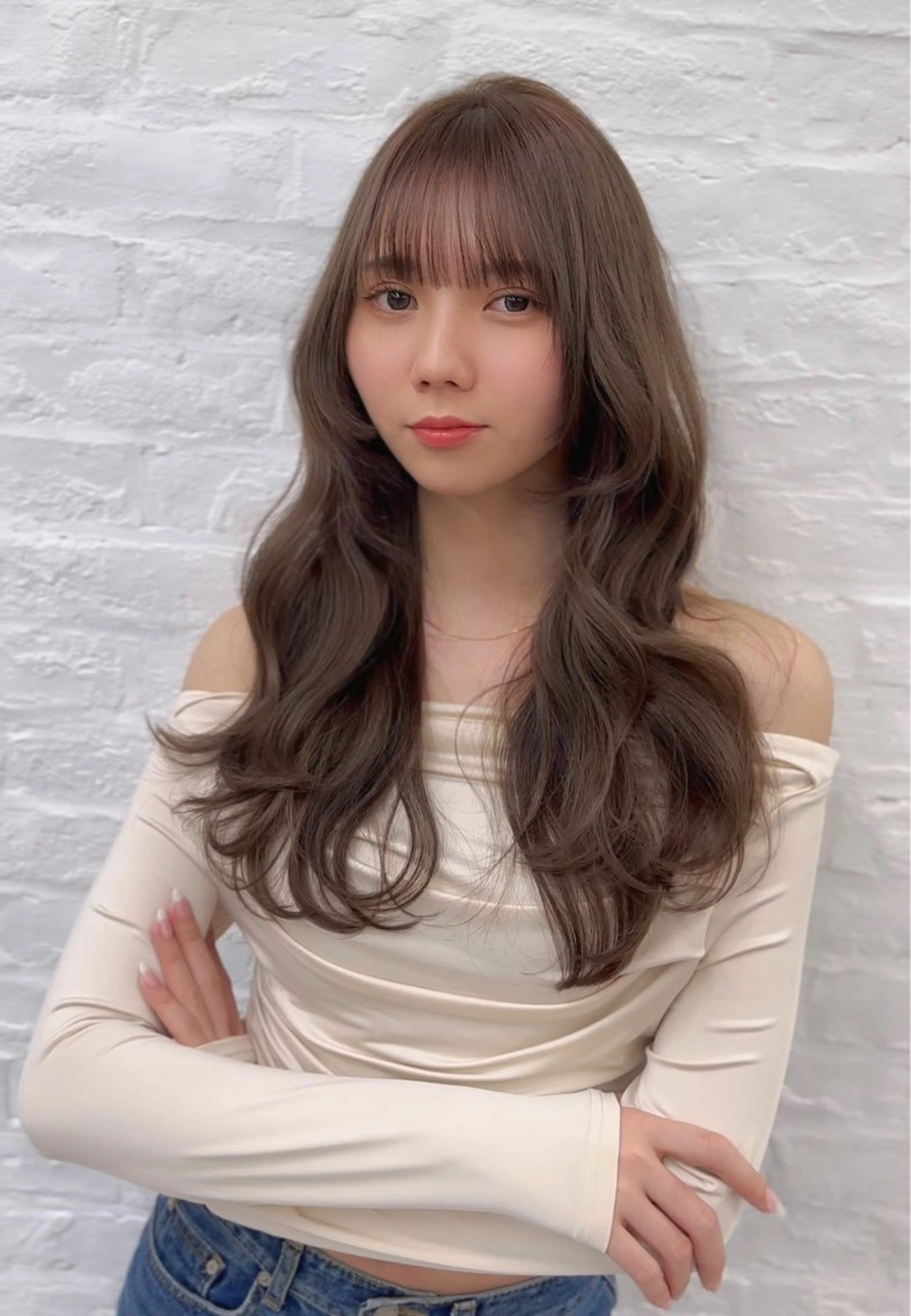 ロング カラー ヘアアレンジ 前髪顔まわりカット 🌈中村海聖のヘアスタイル