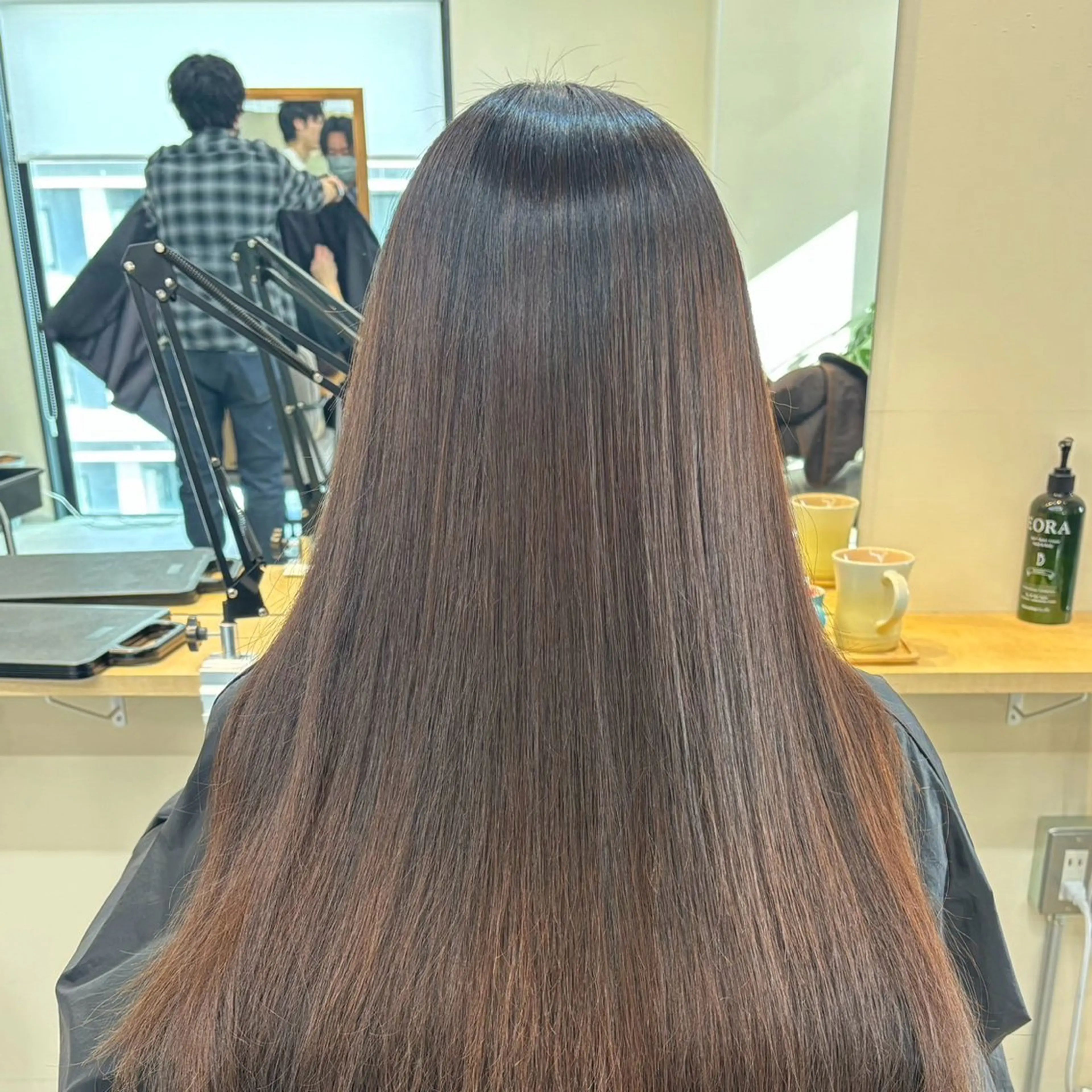 ロング 髪質改善 縮毛矯正 桜木町2分/くびれ /ボブ/ナチュラルのヘアスタイル
