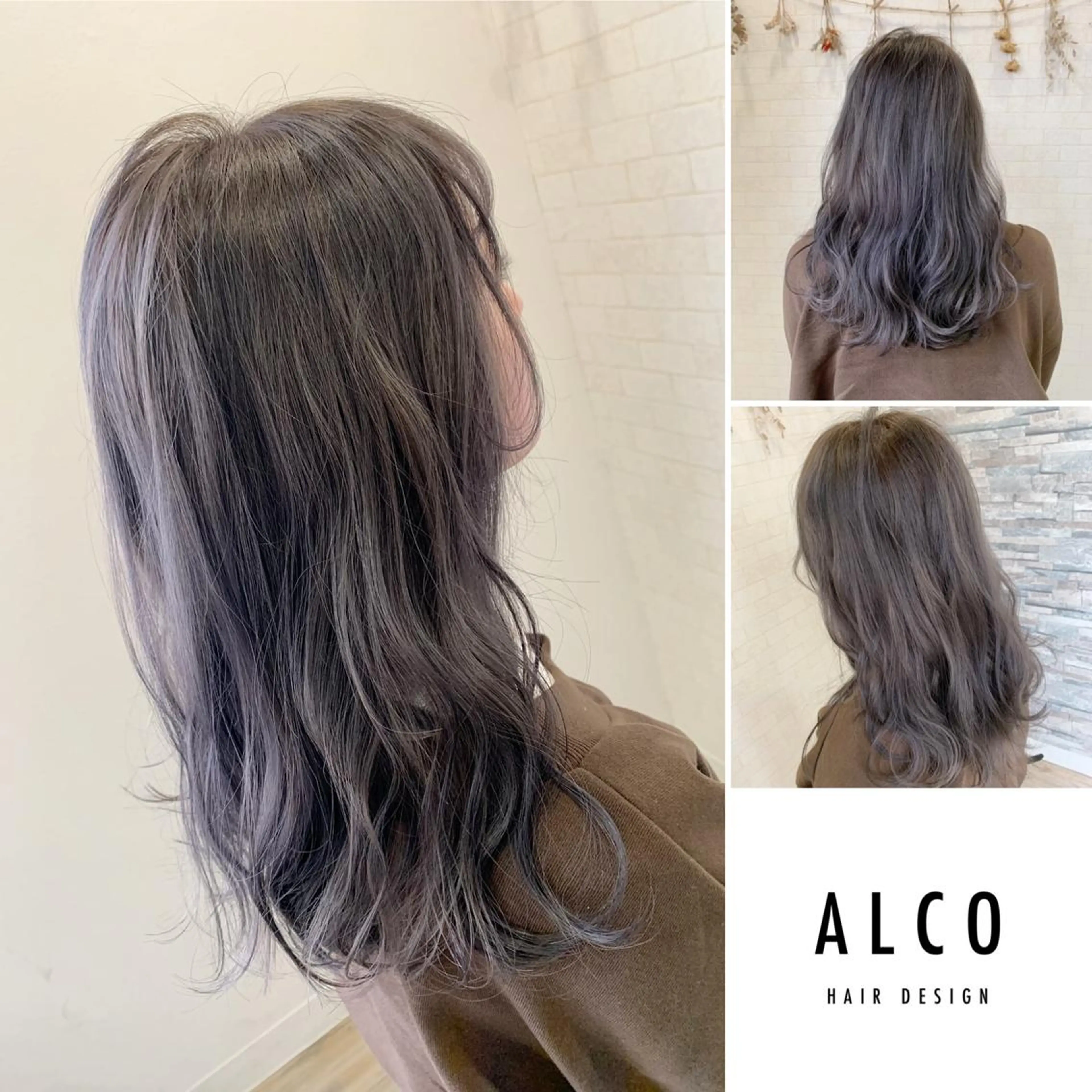 ミディアム カラー ヘアアレンジ カット ヘアカラー トリートメント ワタイショウタ 髪質改善✨アイブロウのヘアスタイル