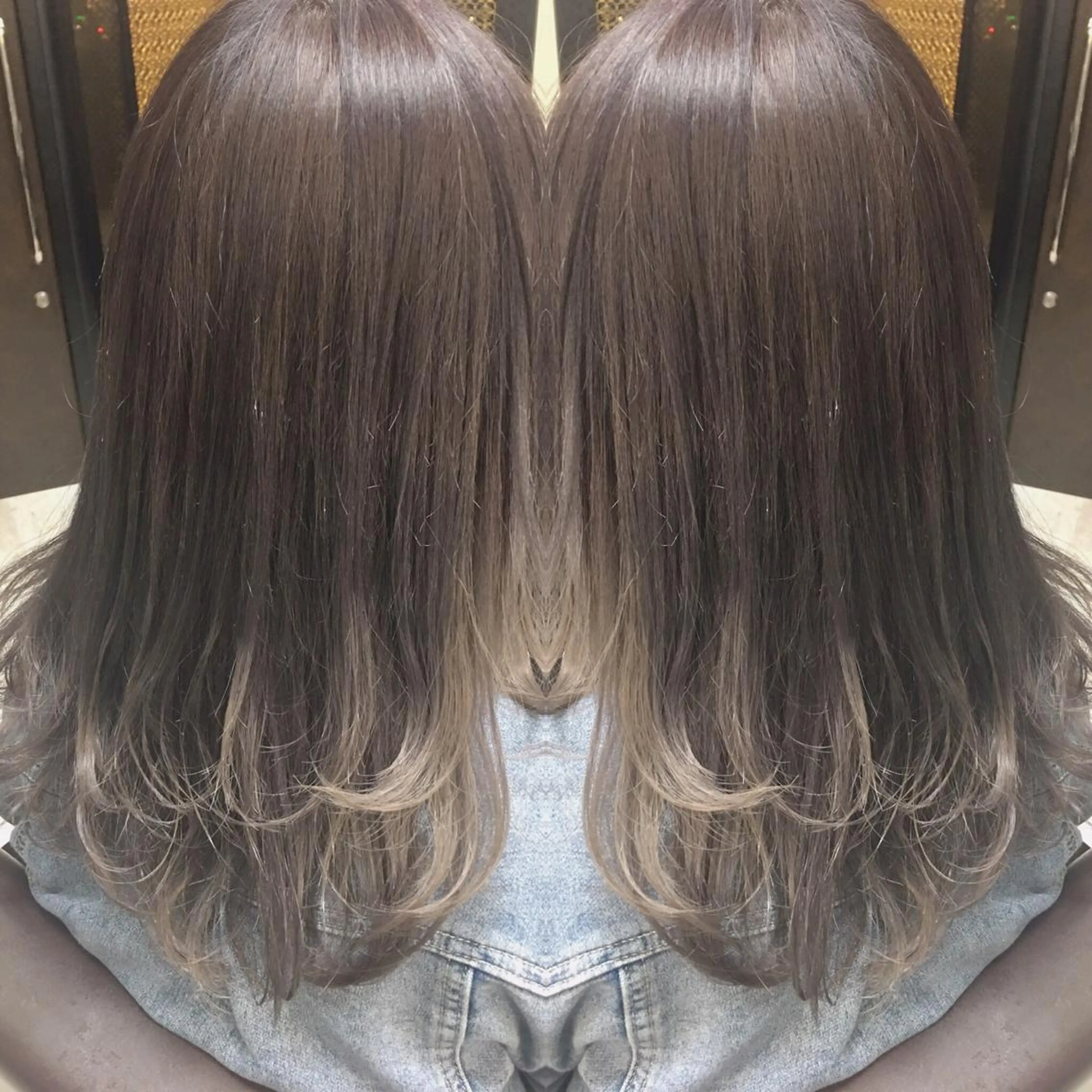 セミロング カラー ヘアアレンジ グラデーションカラー TOTAL BEAUTY BREK 袋井店所属・BREK 袋井店のヘアスタイル