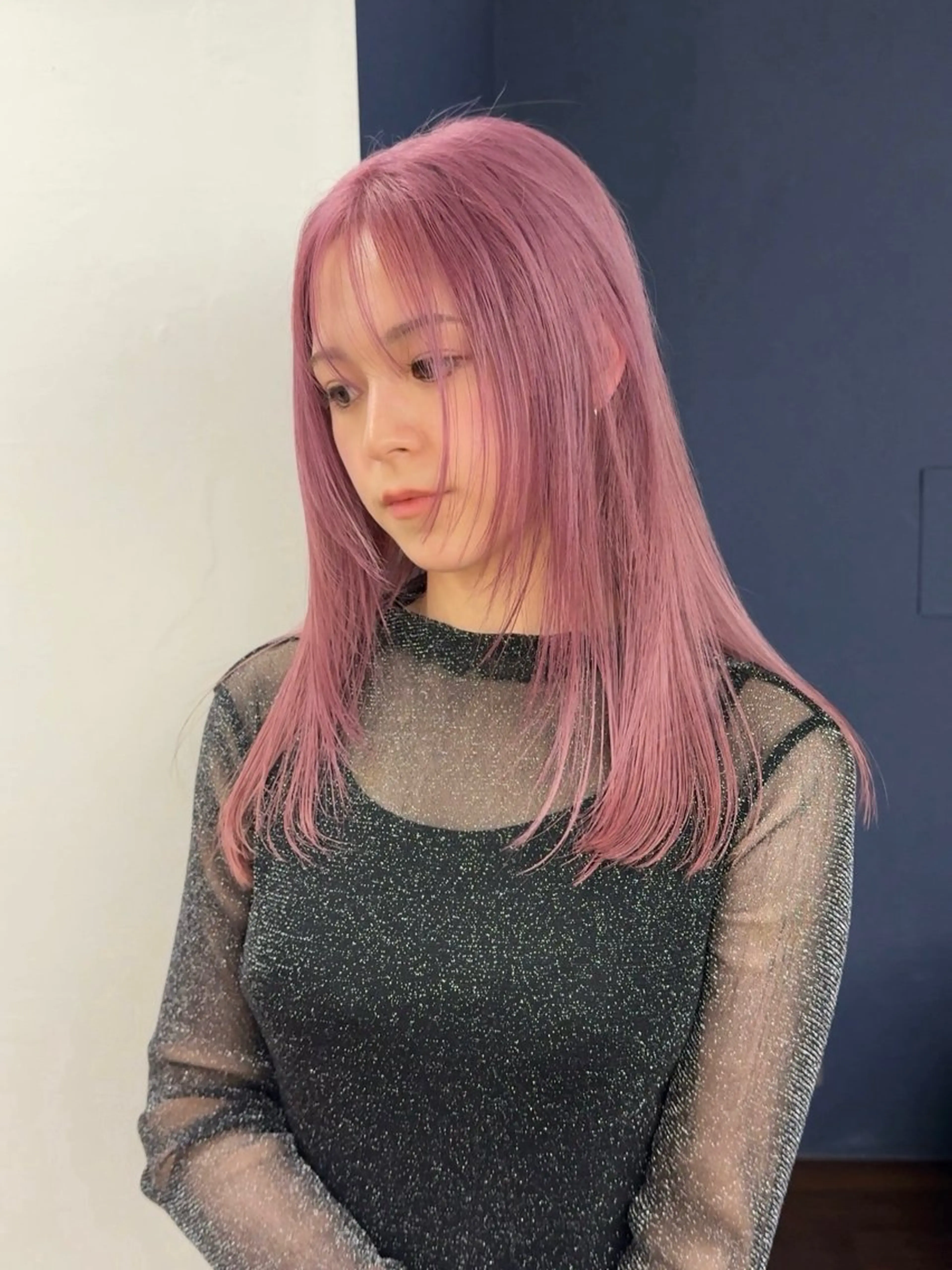 ミディアム カラー nico TOKYO 渋谷所属・ハイトーンブリーチ 特化🌈フジタハルキのヘアスタイル