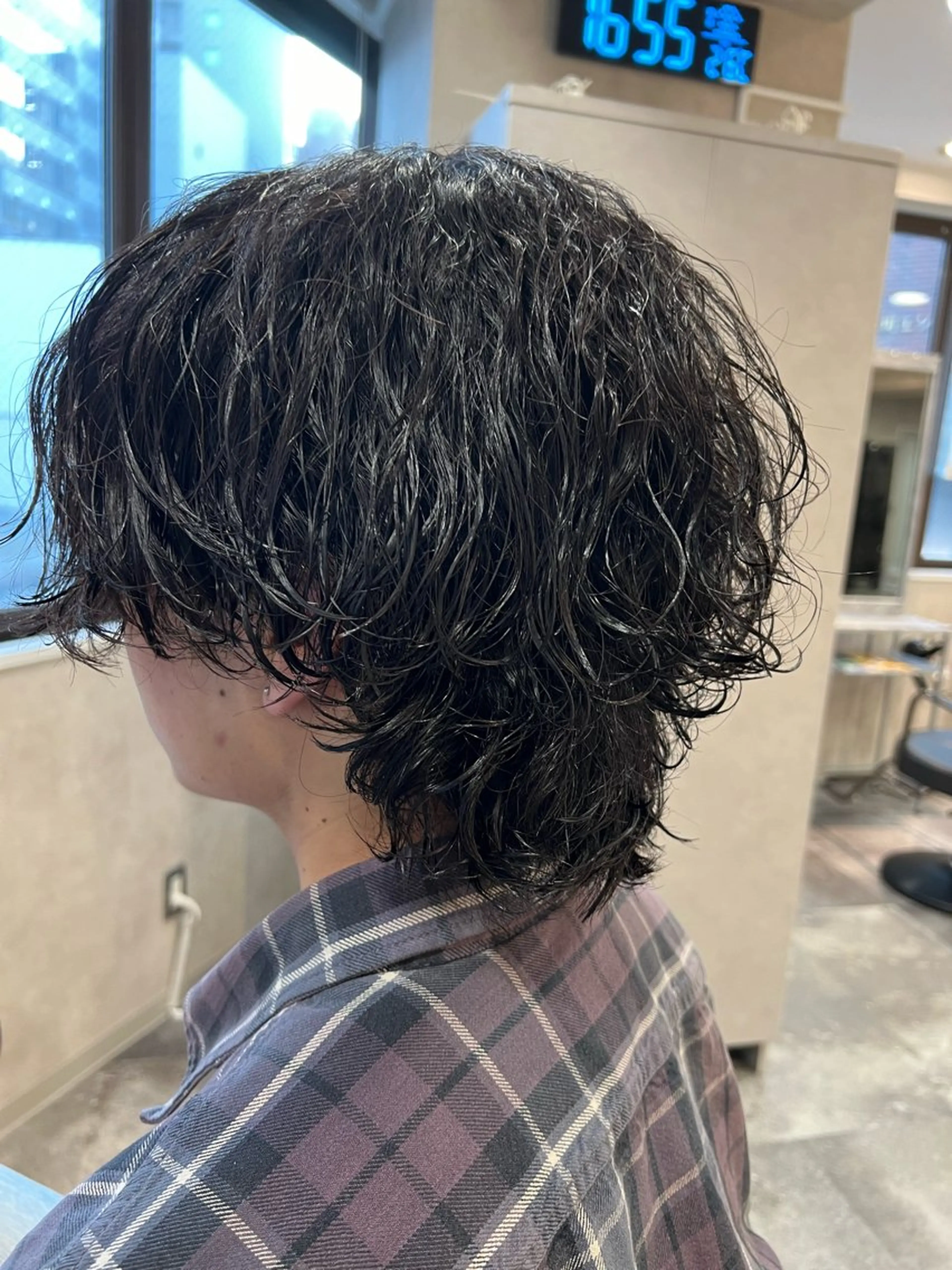 ミディアム パーマ ヘアアレンジ メンズ ミディアムパーマ メンズパーマ 波巻きパーマ スパイラルパーマ メンズ特化/カラー/ パーマ/ケイシンのヘアスタイル