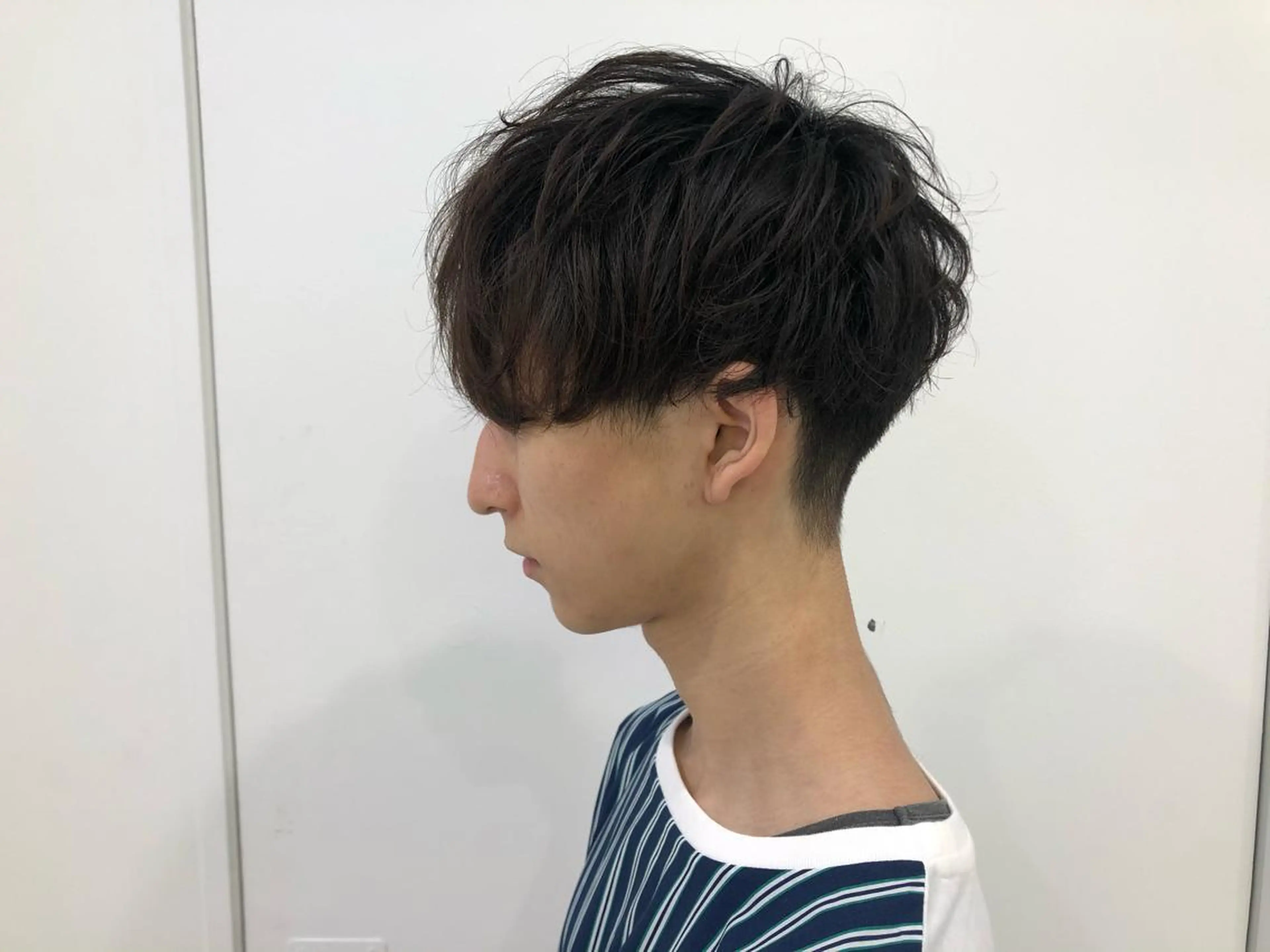 パーマ メンズ BABY 艶髪暗髪ヘア💖達人のヘアスタイル