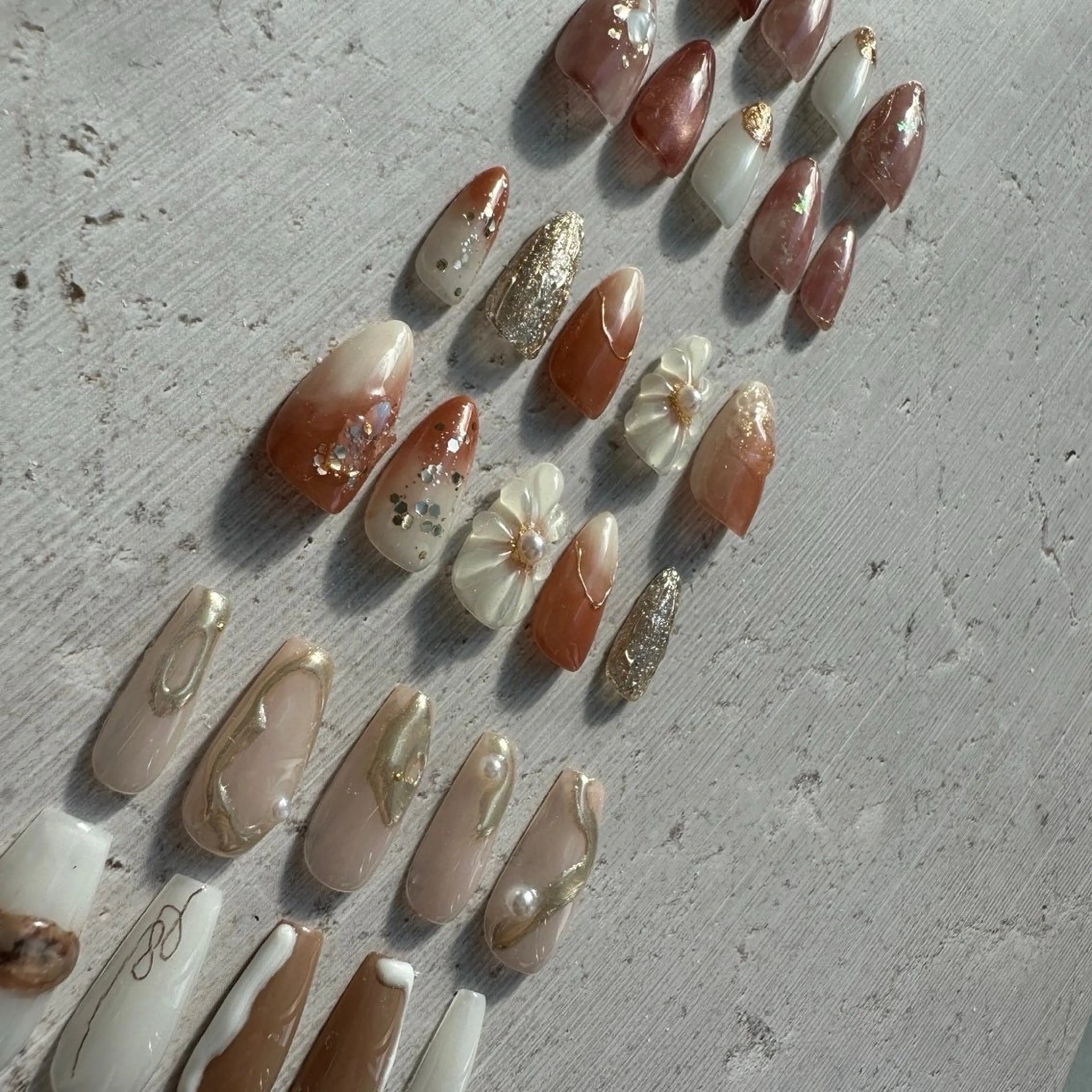 ネイル ⭐︎休業中の練習⭐︎ JNA認定講師髙橋のネイルデザイン