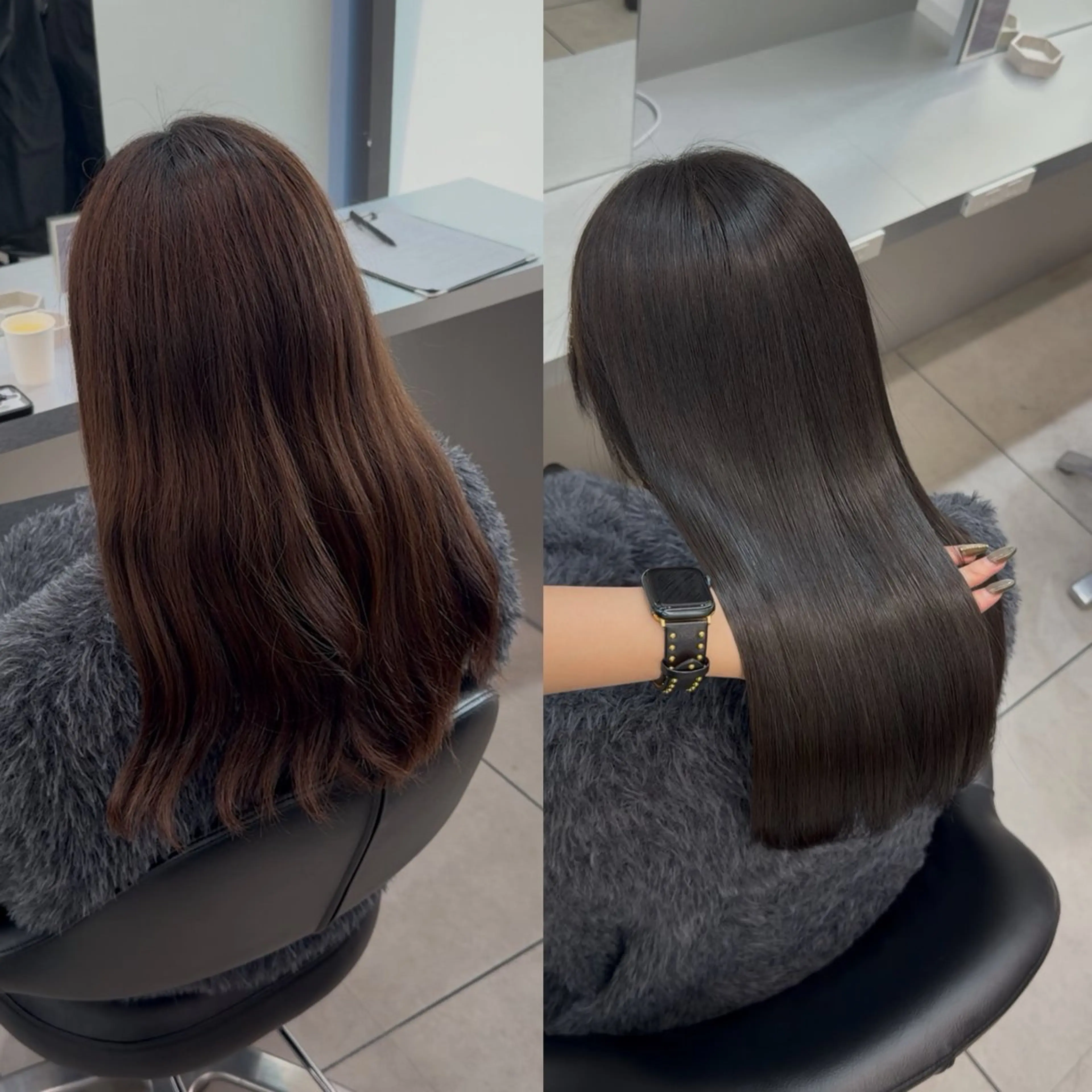 ロング カット 縮毛矯正 トリートメント 艶髪/縮毛矯正/ Core mikuaのヘアスタイル