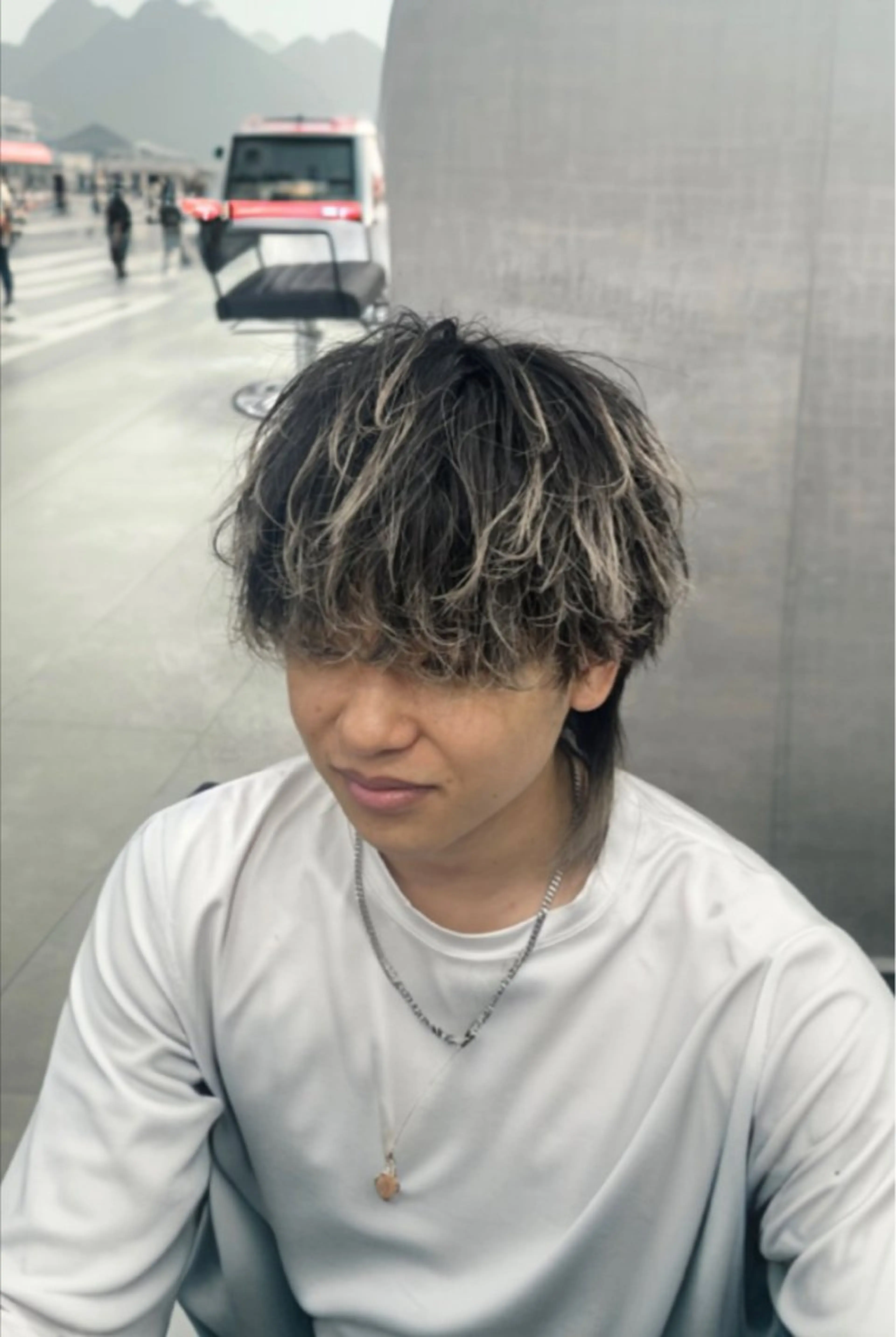 カラー メンズ 仁 🐺のヘアスタイル