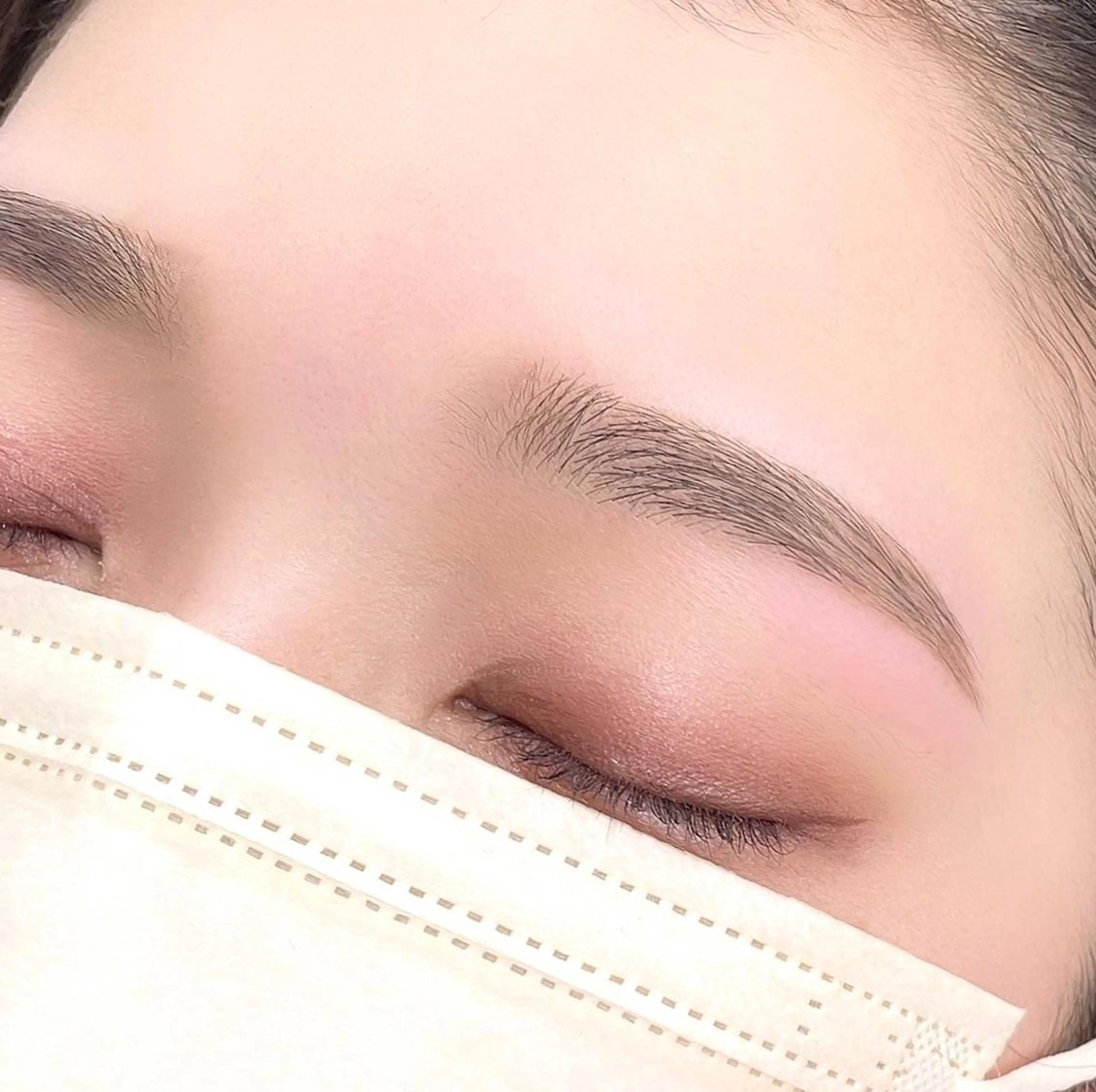 学割U24🌼 【 ツルツル美顔💆🏻‍♀️❤︎】アイブロウワックス(間引き込み)＋フルフェイス ＋眉メイク仕上げの写真