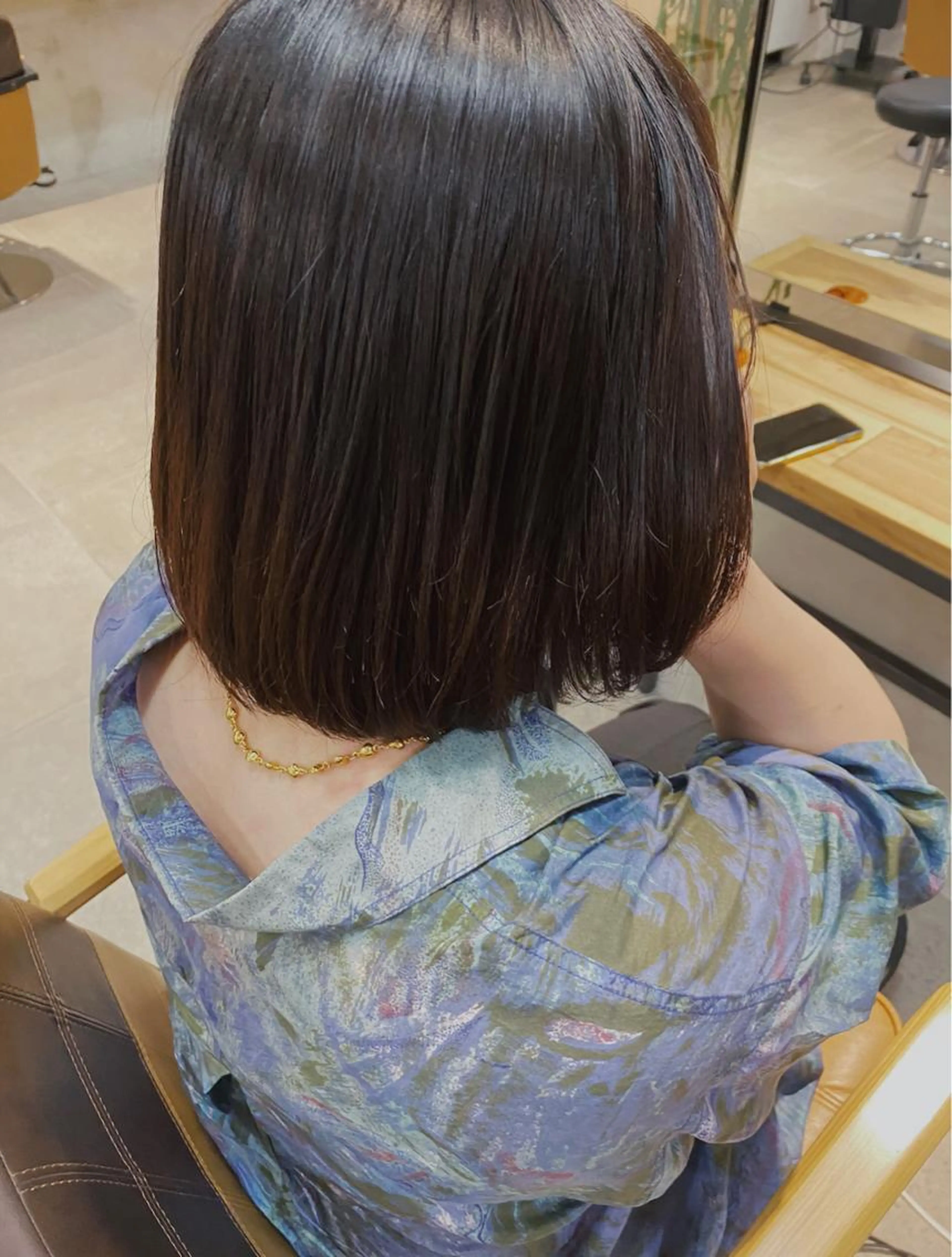 縮毛矯正+似合わせカットの写真
