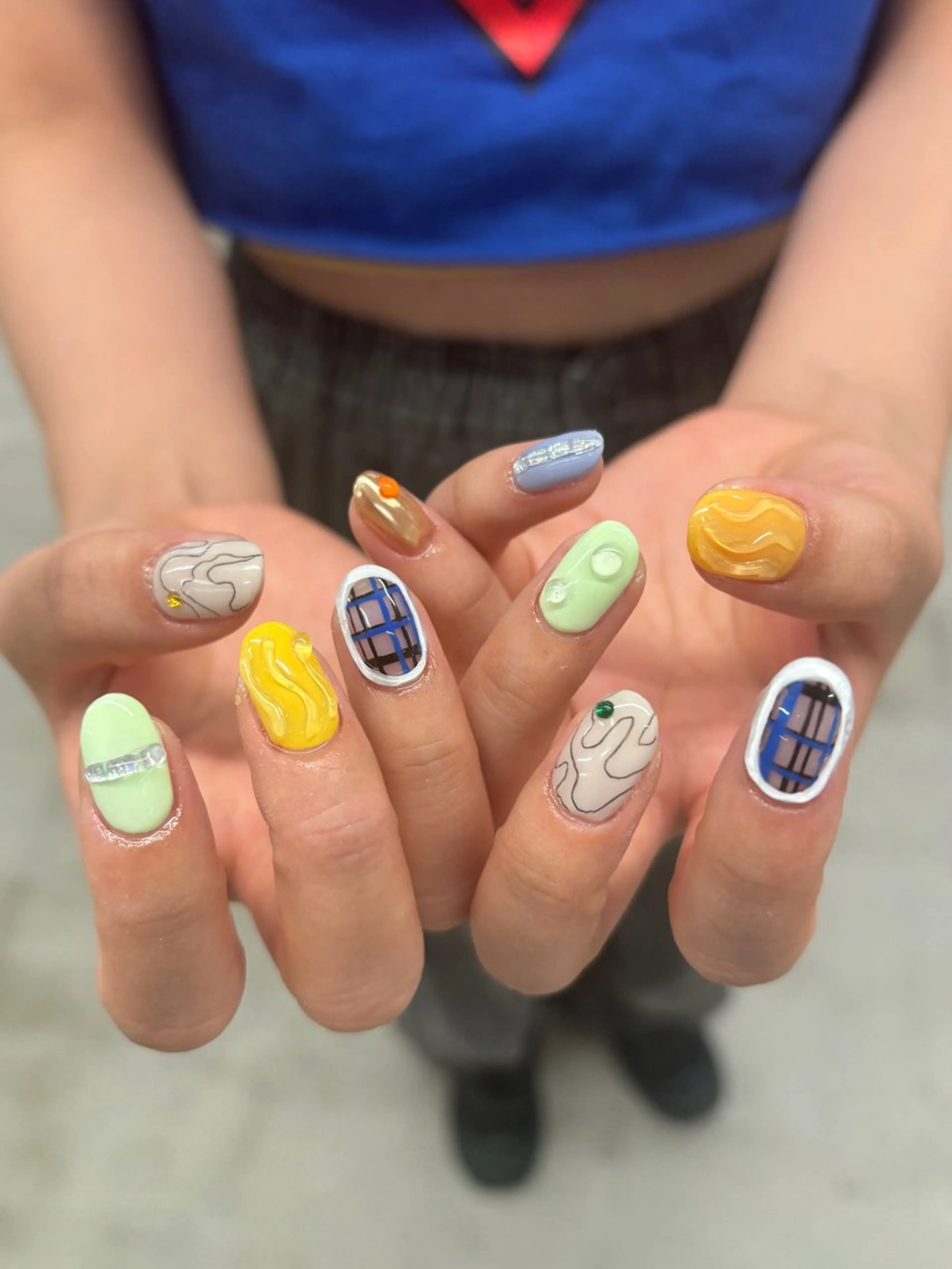 ネイル ぷっくりネイル ハンドネイル sister  mohawk所属・chika ／ nailのネイルデザイン