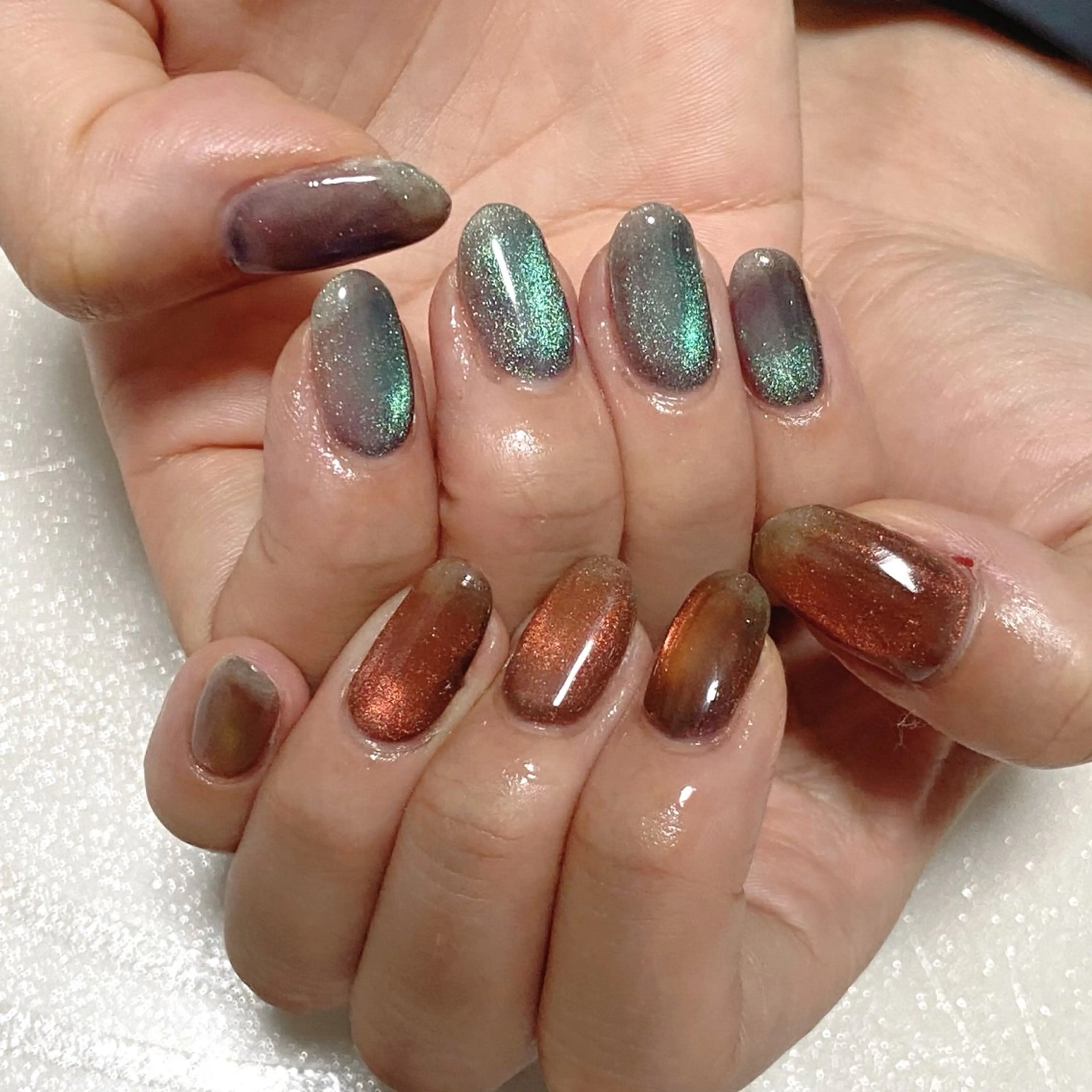 ネイル マグネットネイル nail salon MARuのネイルデザイン
