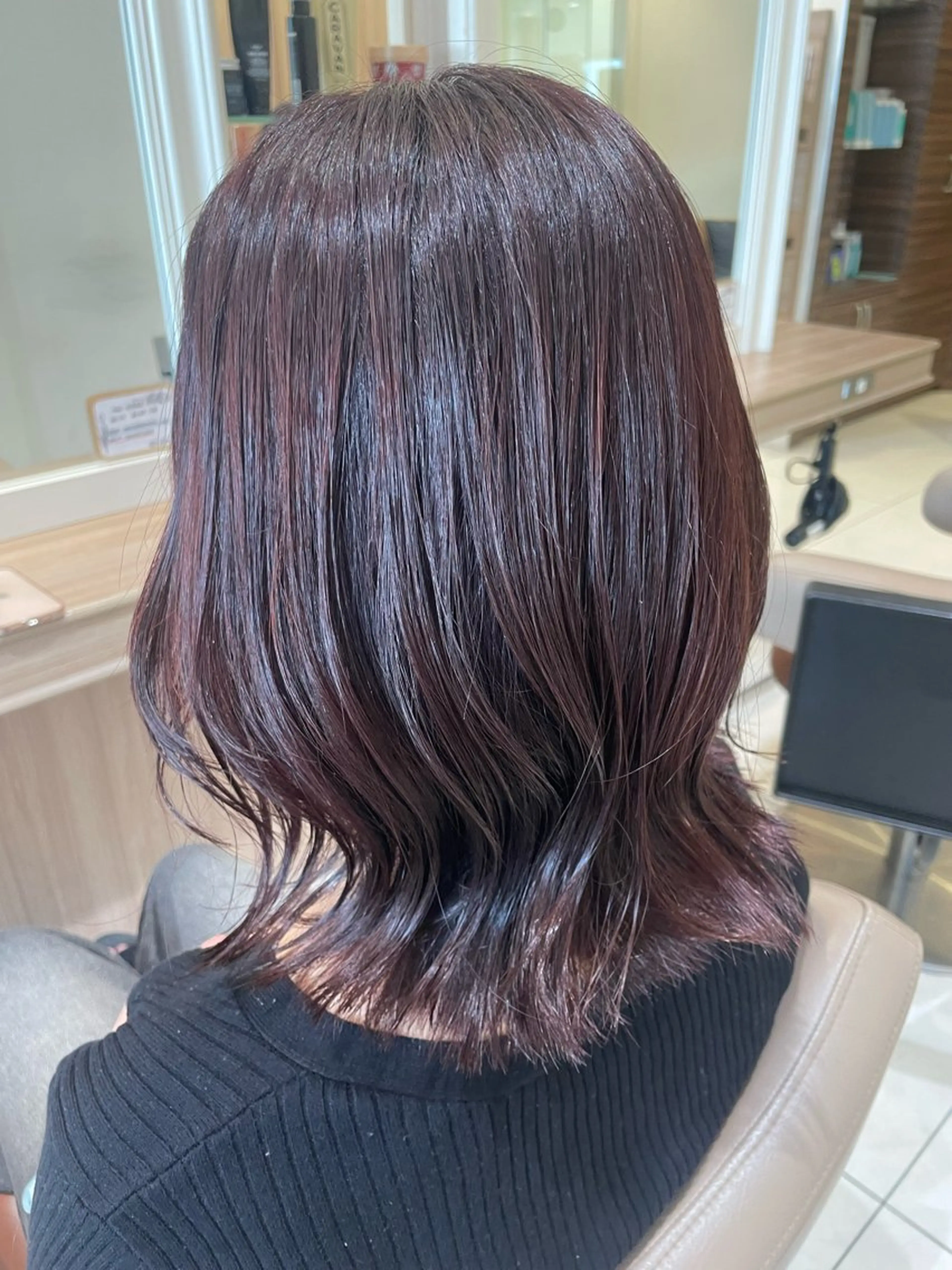 ミディアム カラー ヘアアレンジ カット ヘアカラー トリートメント 韓国ヘアメイク🎀/ 縮毛矯正✨山本媛香のヘアスタイル
