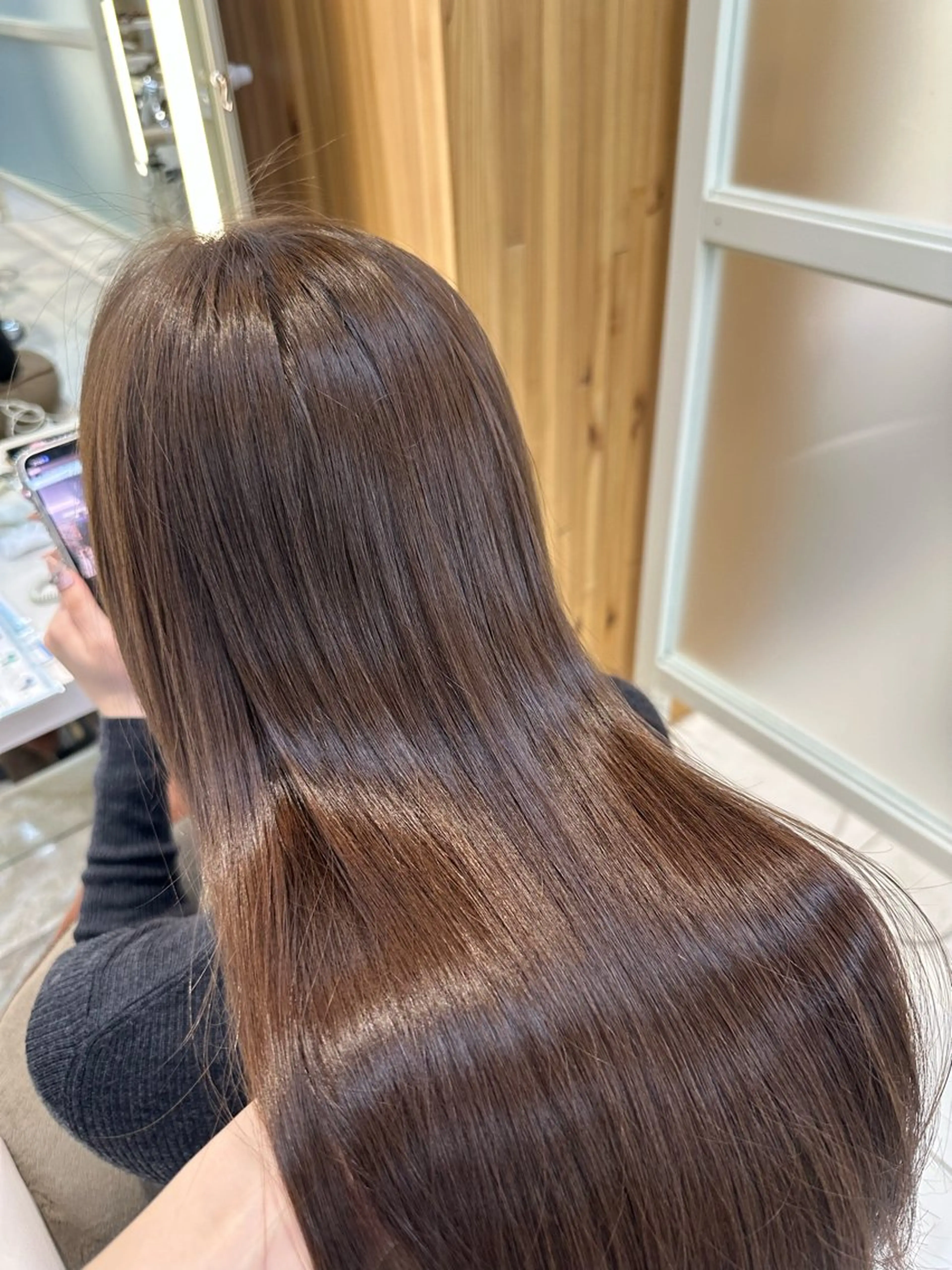 ロング oto🎀×美髪× シースルー前髪🤍のヘアスタイル