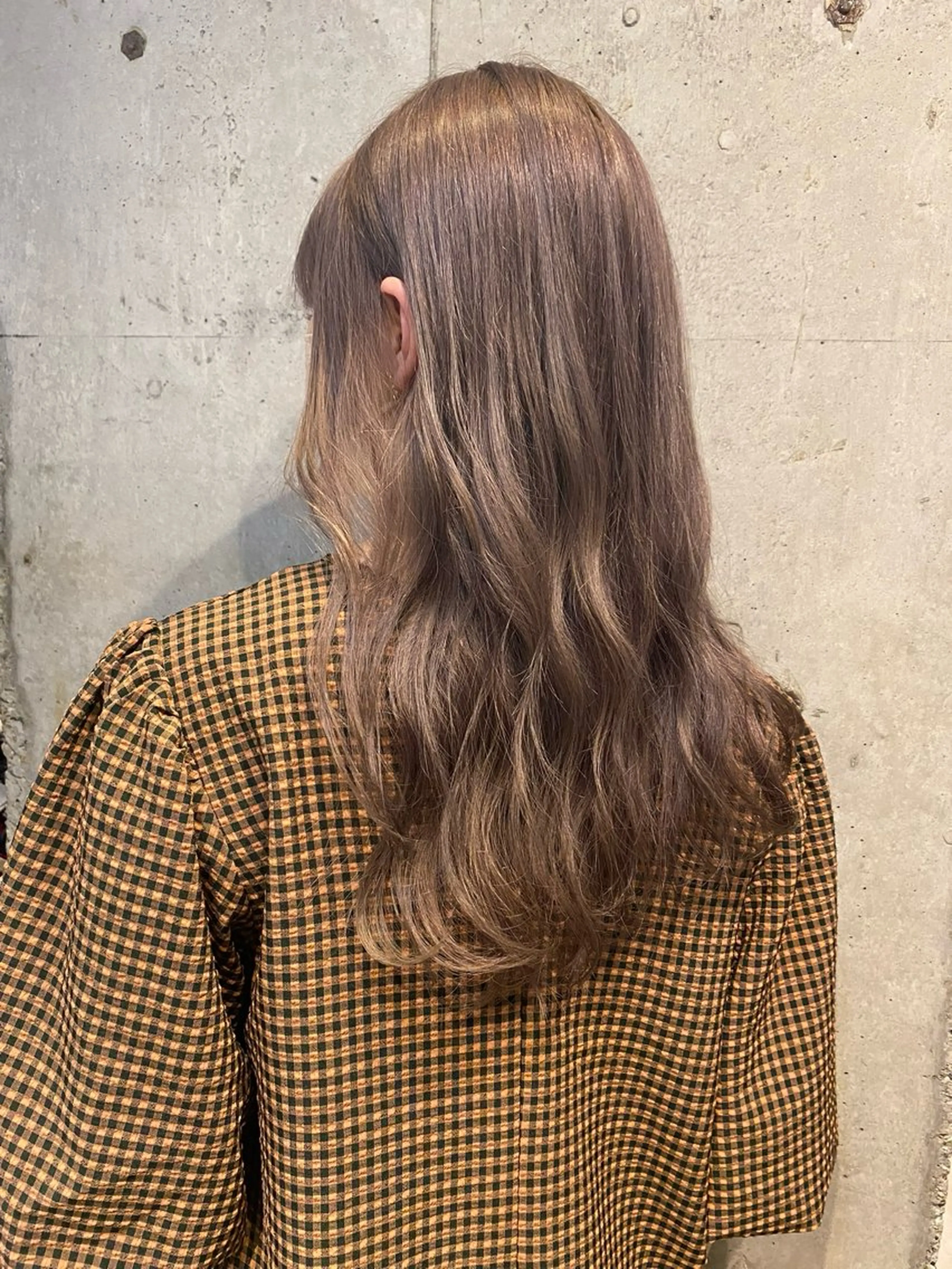 セミロング カラー ヘアアレンジ ベージュカラー🧸/ 松崎/東区/田中理沙のヘアスタイル