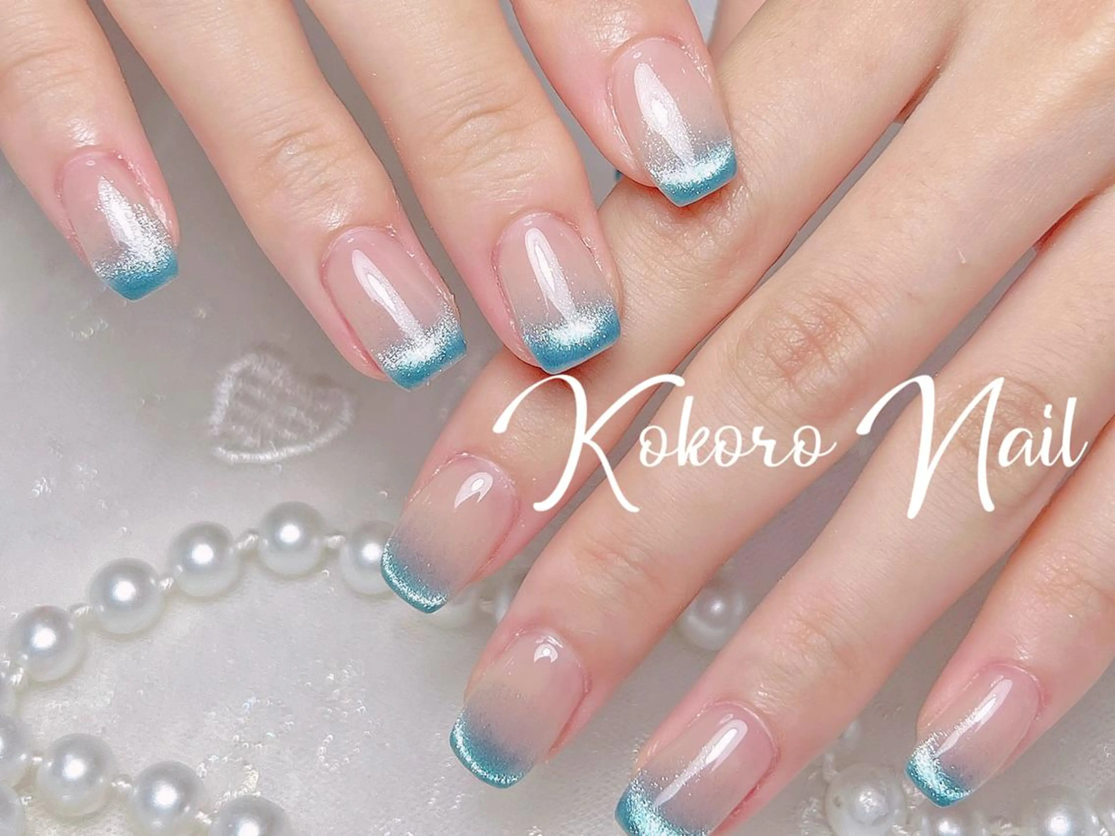 🎀オフなしチークネイル/マグネットフレンチ/ミラーフレンチ/ガラスフレンチ🎀(ジェルオフあり＋500円)の写真