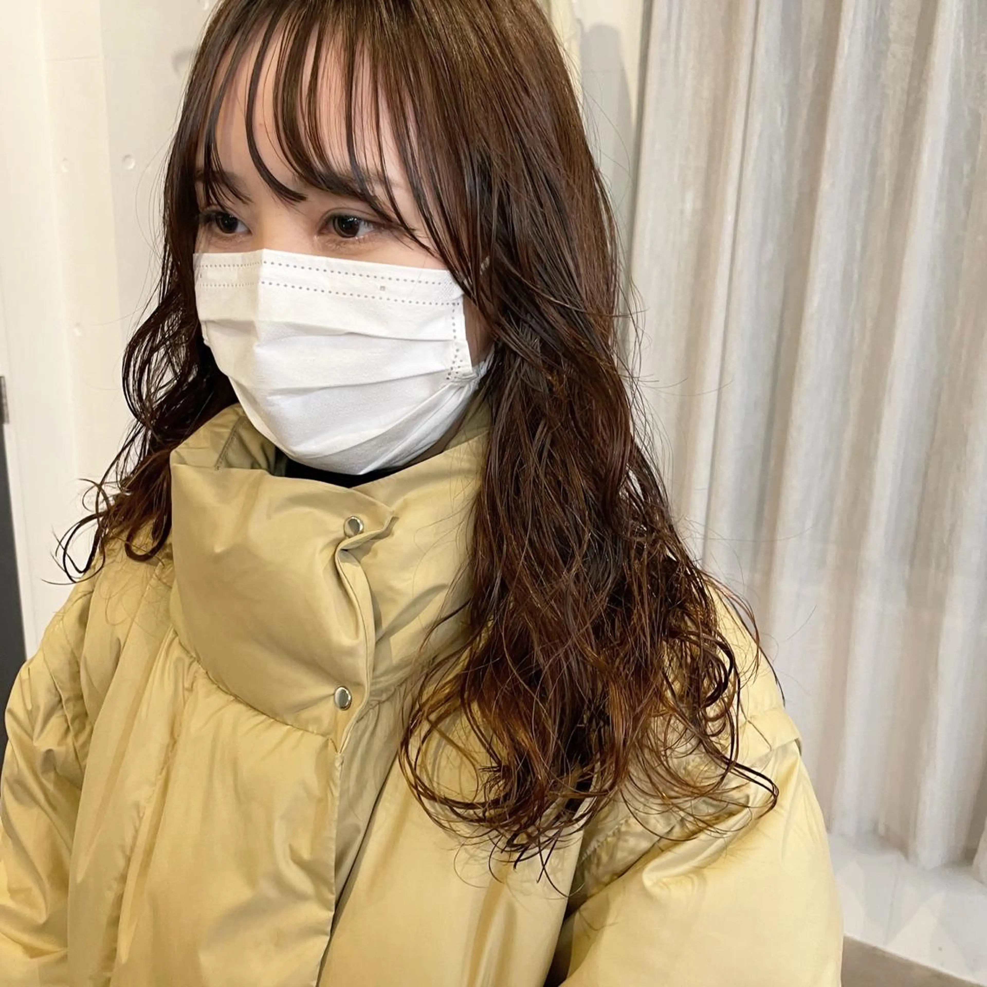 ロング カラー パーマ カット ヘアカラー パーマ salowin SHIBUYA me+店所属・kasumi/渋谷/ パーマのヘアスタイル