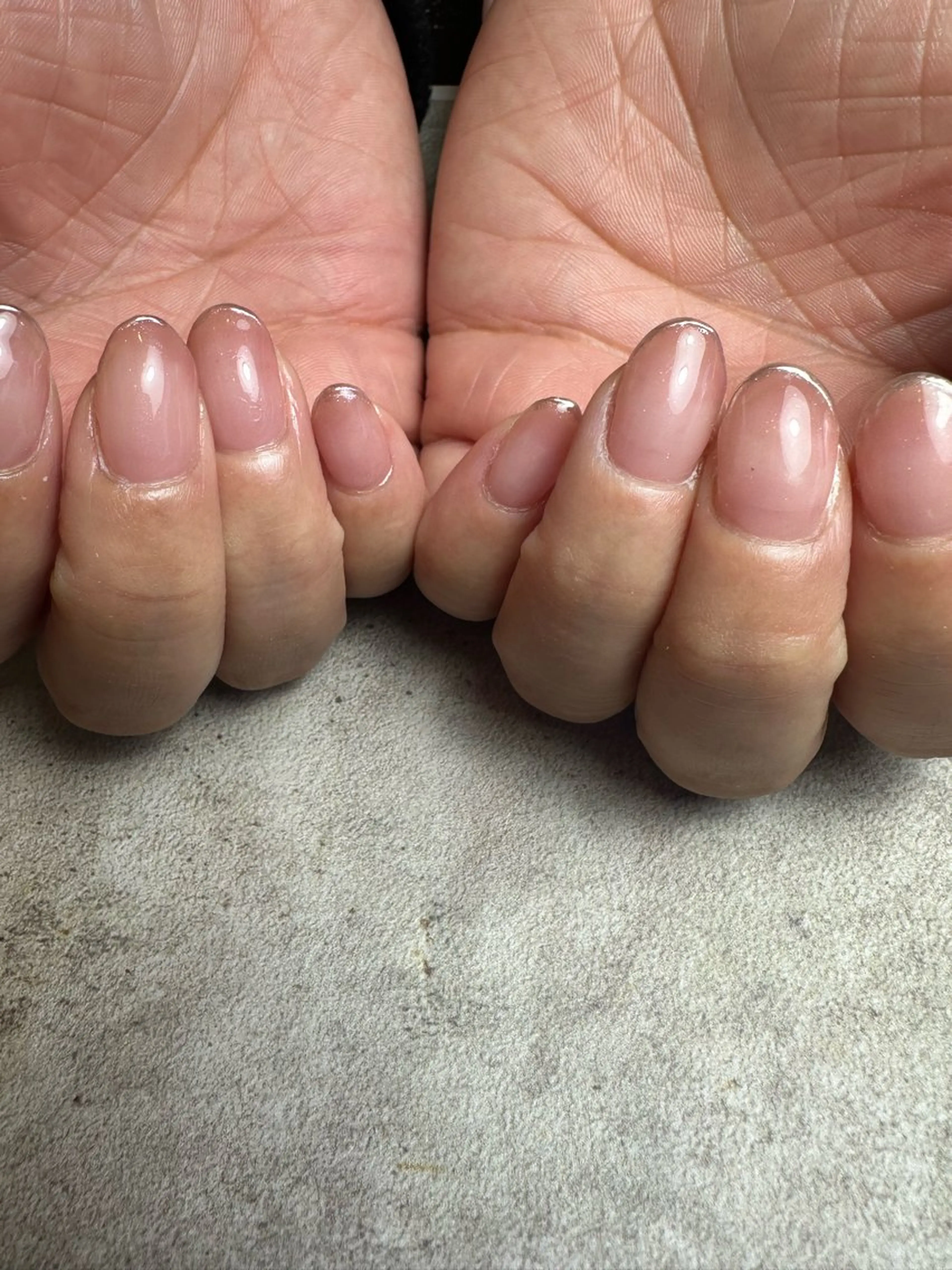 ネイル フレンチネイル ミラーネイル シンプルネイル nailroom Anmie.のネイルデザイン