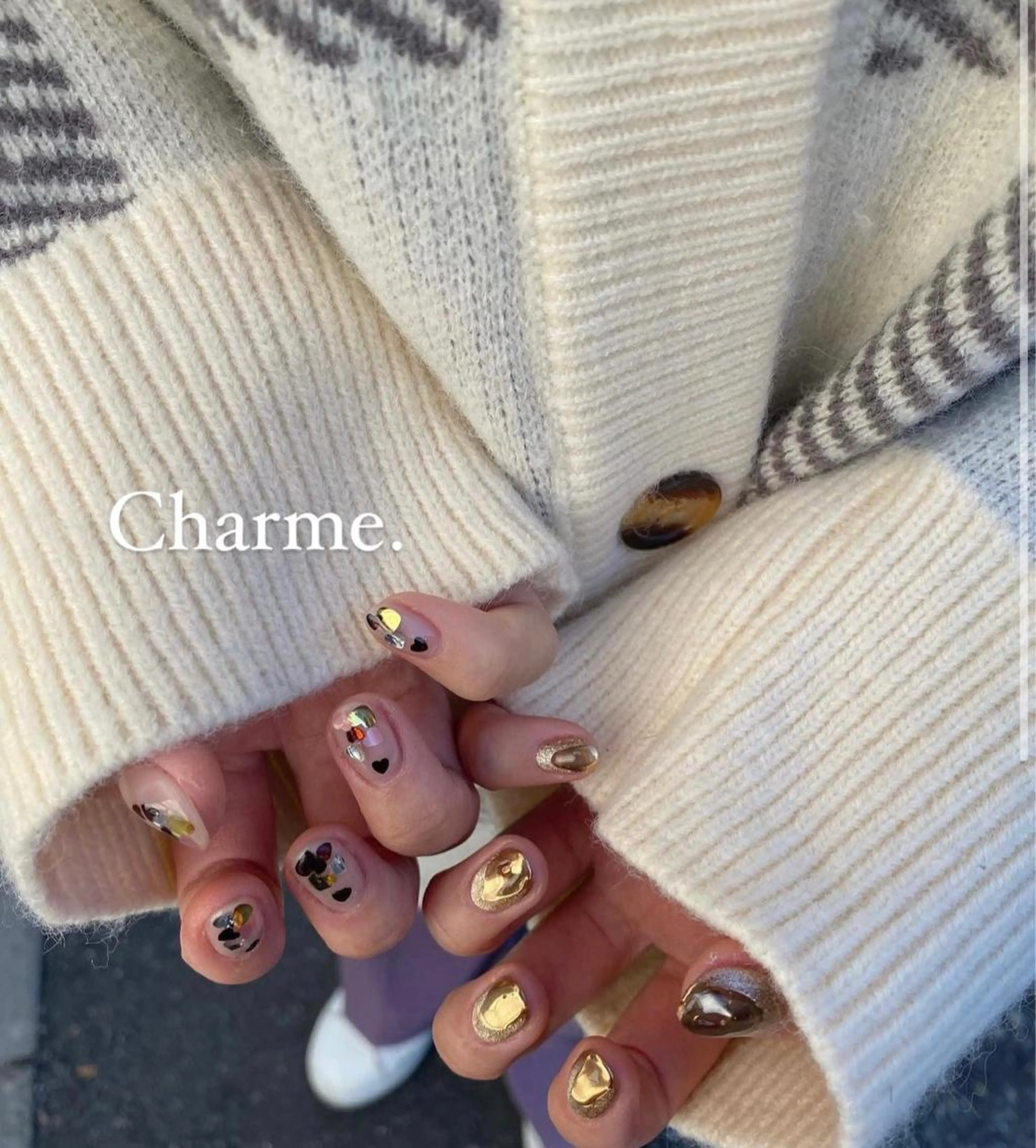 ネイル 持ち込み ニュアンスネイル ハンドネイル ハンドケア Charme. NOBUKOのネイルデザイン