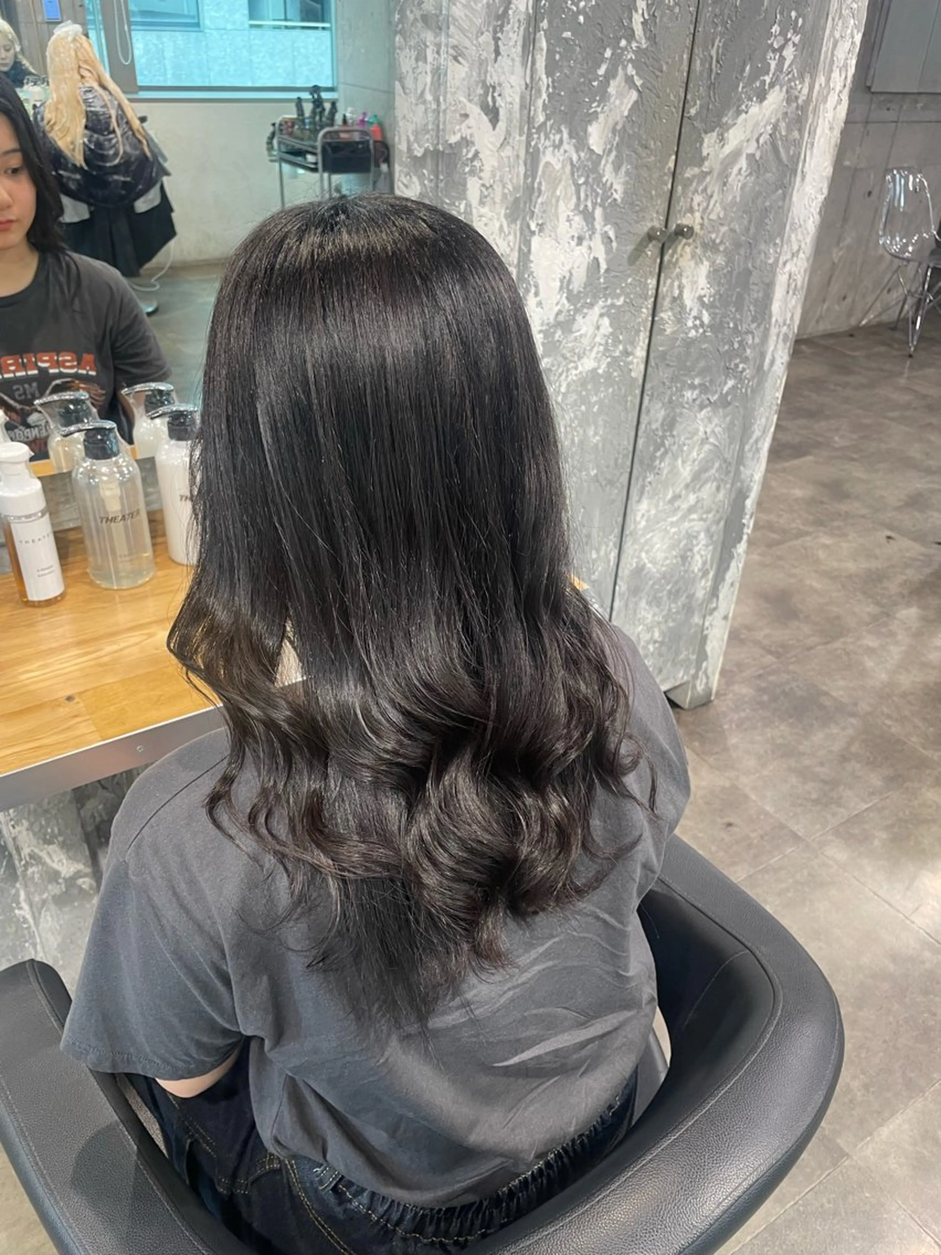 セミロング 🤍ベージュ/透明感 韓国ヘア/まりん🤍のヘアスタイル