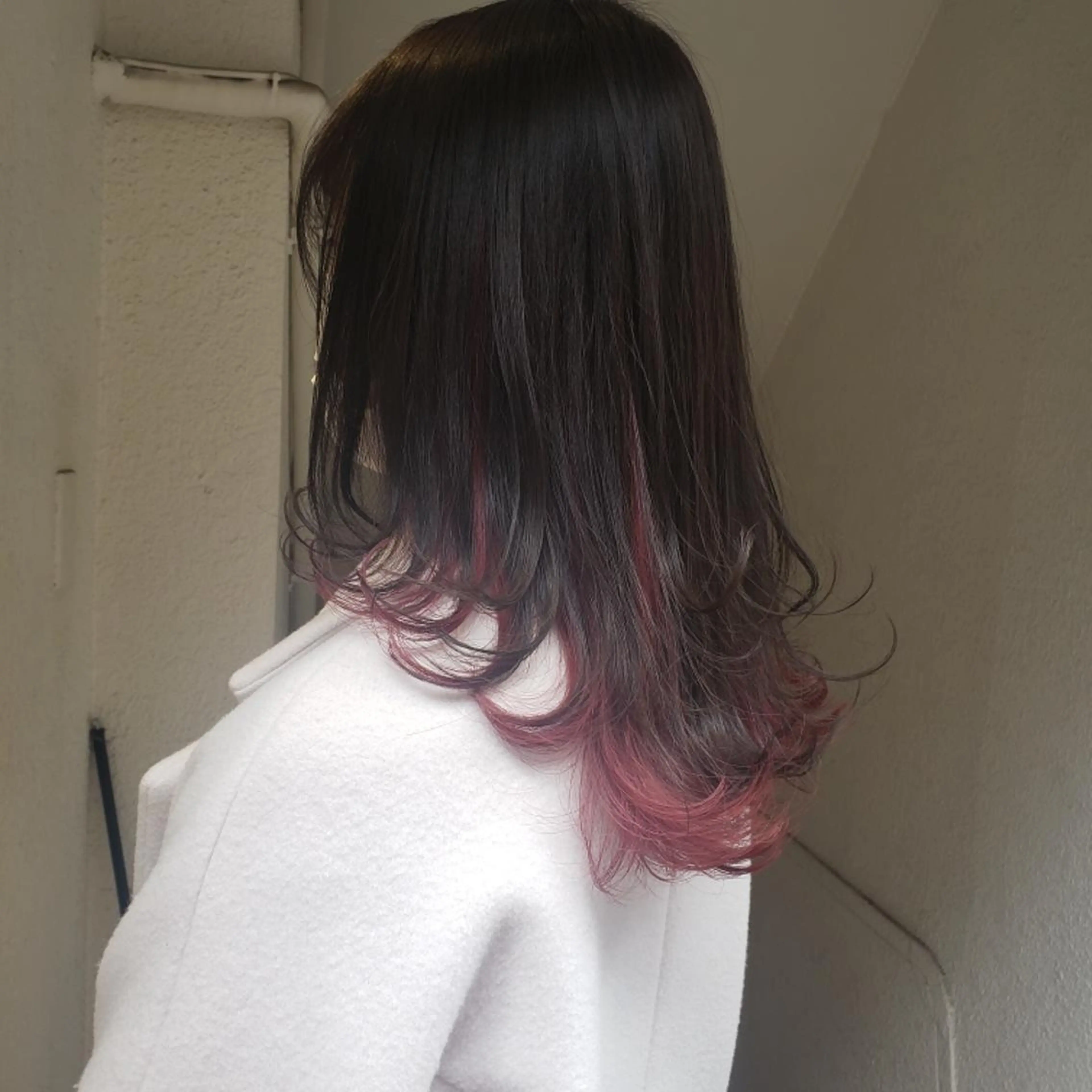 セミロング カット ヘアカラー トリートメント 🇰🇷透明感×ハイ トーン🌟tomoのヘアスタイル