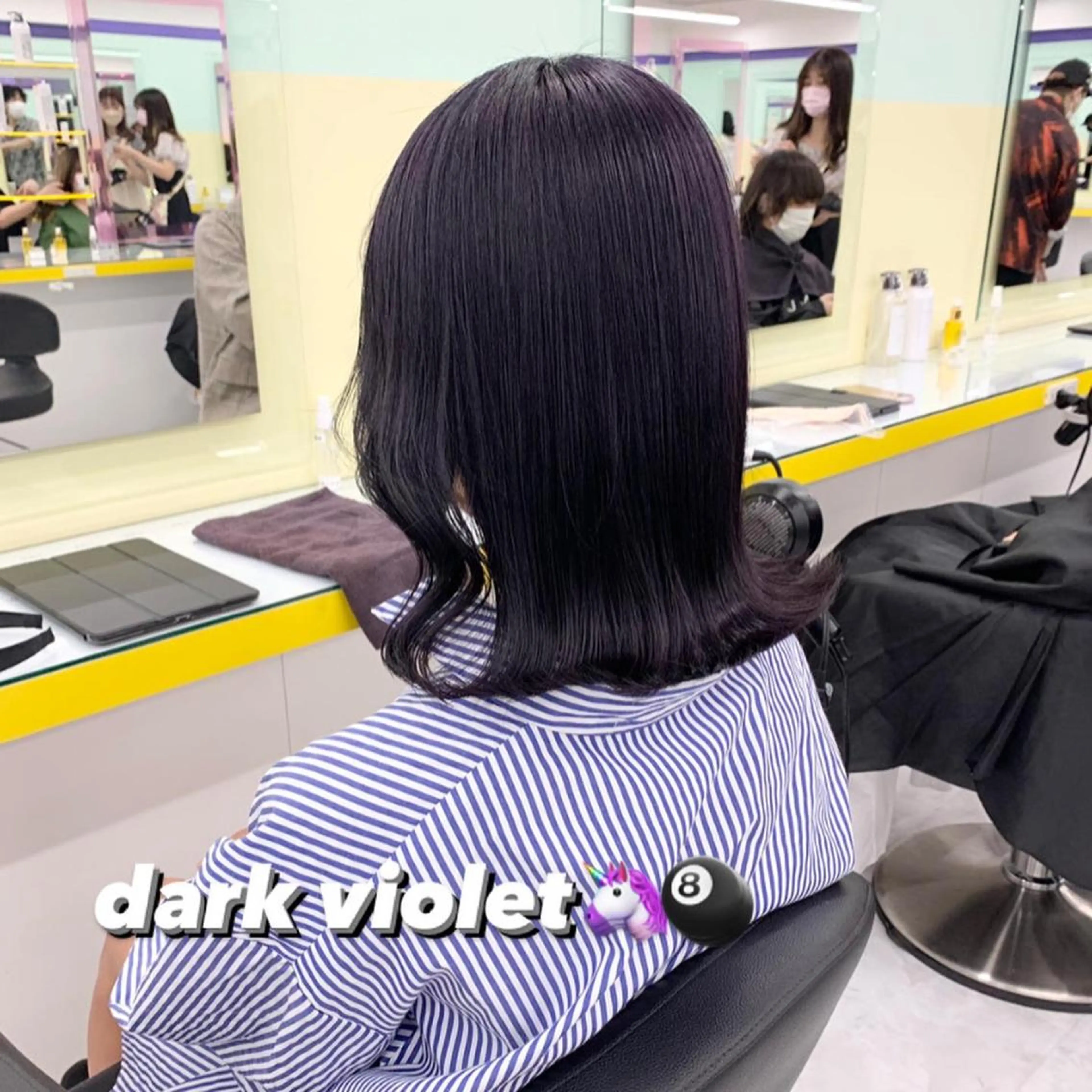セミロング カラー ヘアカラー 🪞ハイトーン🪞 🤍waka🤍のヘアスタイル