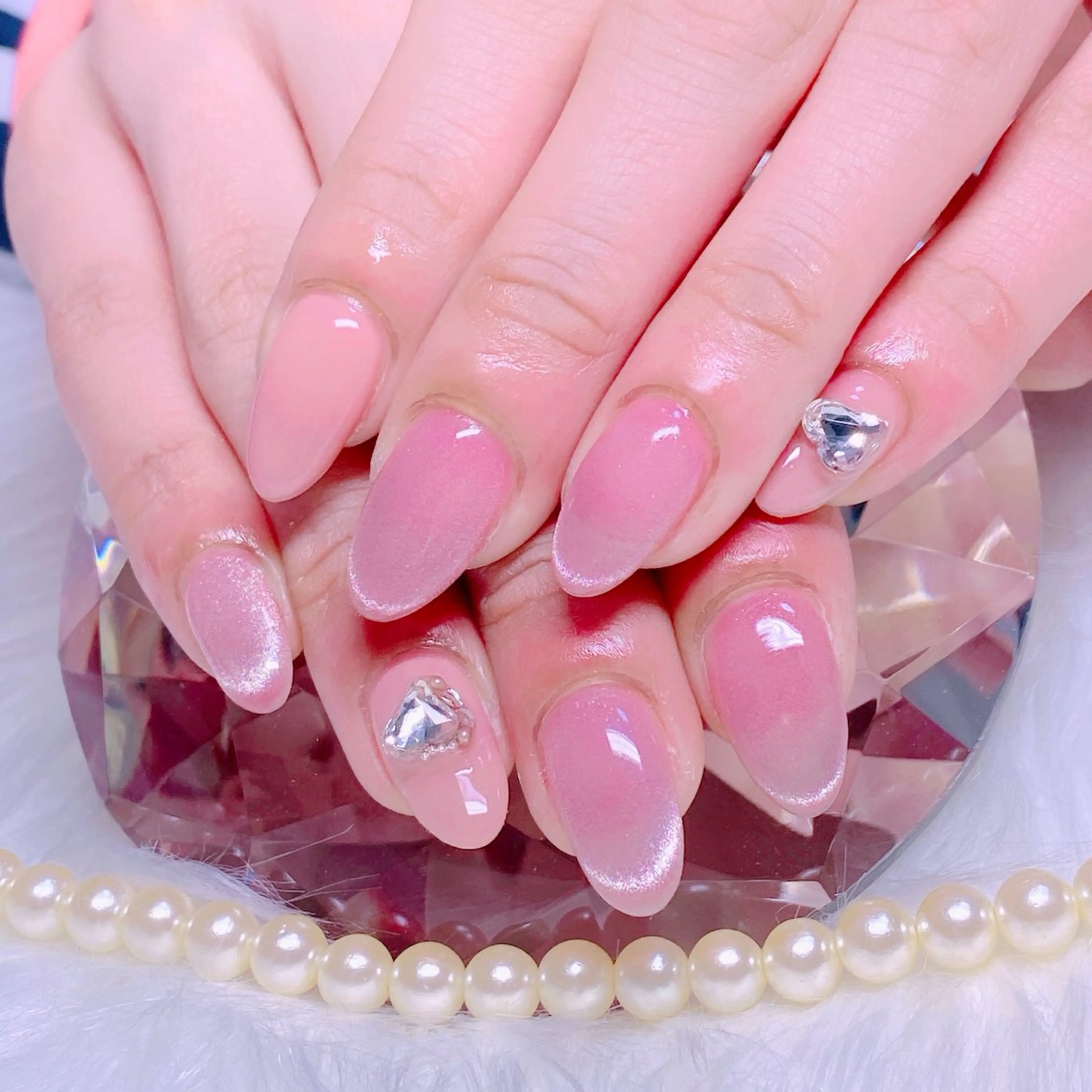 ネイル フレンチネイル マグネットネイル Nail Yunaのネイルデザイン