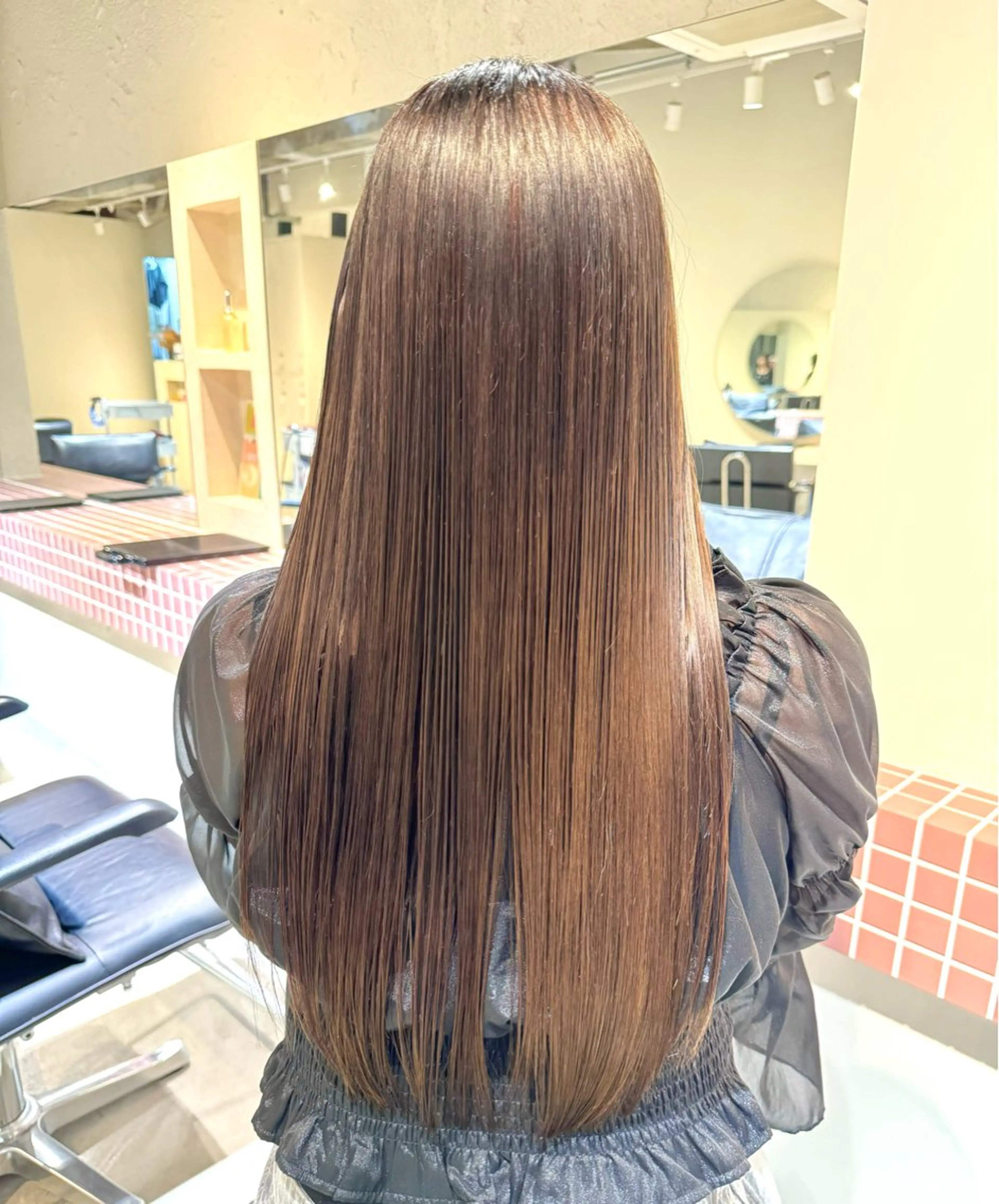 ロング アッシュ ボブ 髪質改善 レイヤーカット ロング eto所属・髪質改善スペシャリス ト長尾勇弥/梅田中津のヘアスタイル