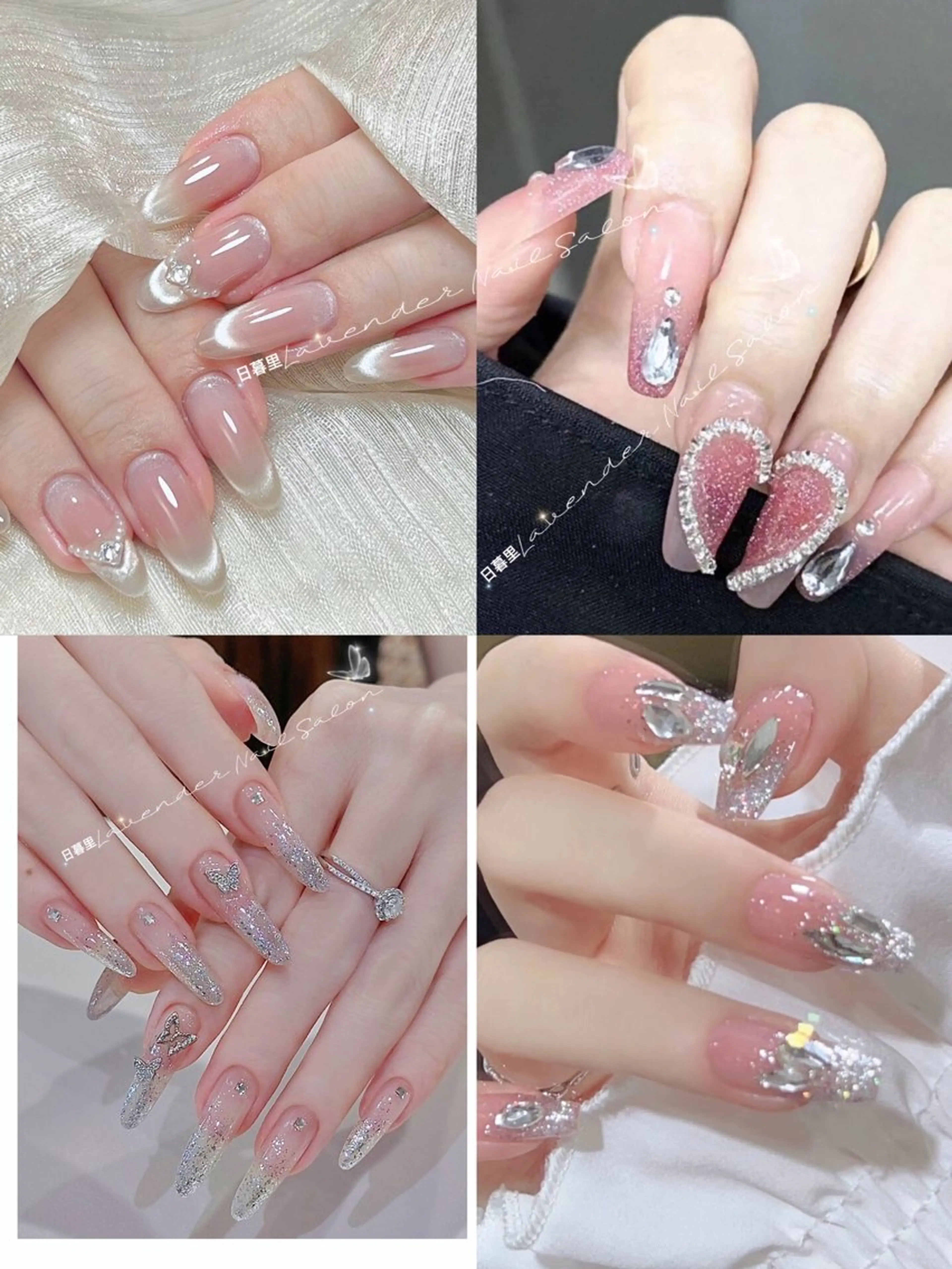 【デザインNo.2✨つけ放題］ワンカラー1色➕ラメグラ1色✖︎ フラッシュ➕キラキラつけ放題￥8,280の写真