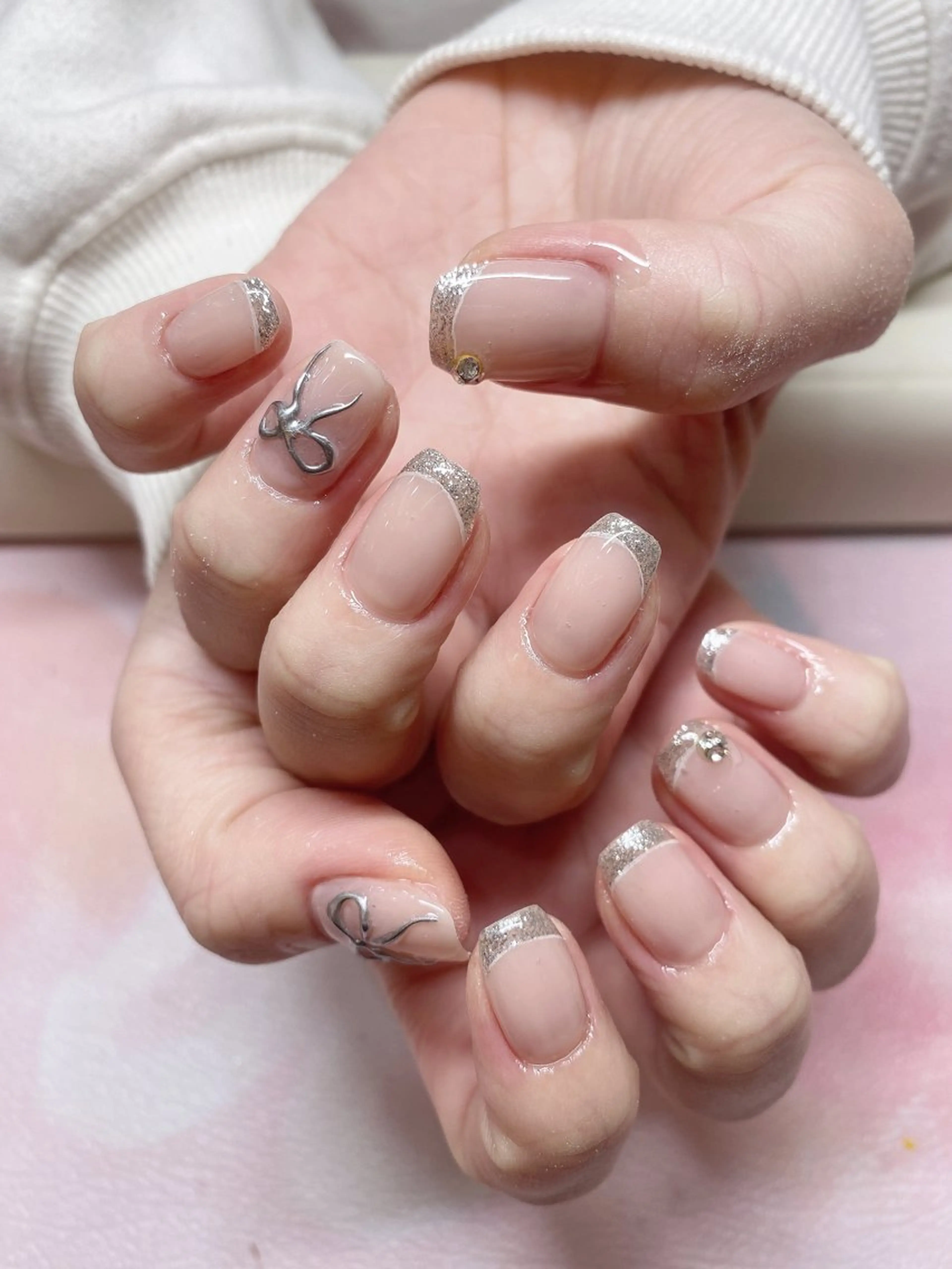 ネイル ハンドネイル ハンドケア ネイル＆アイラッシュ ∩_∩アオイのネイルデザイン