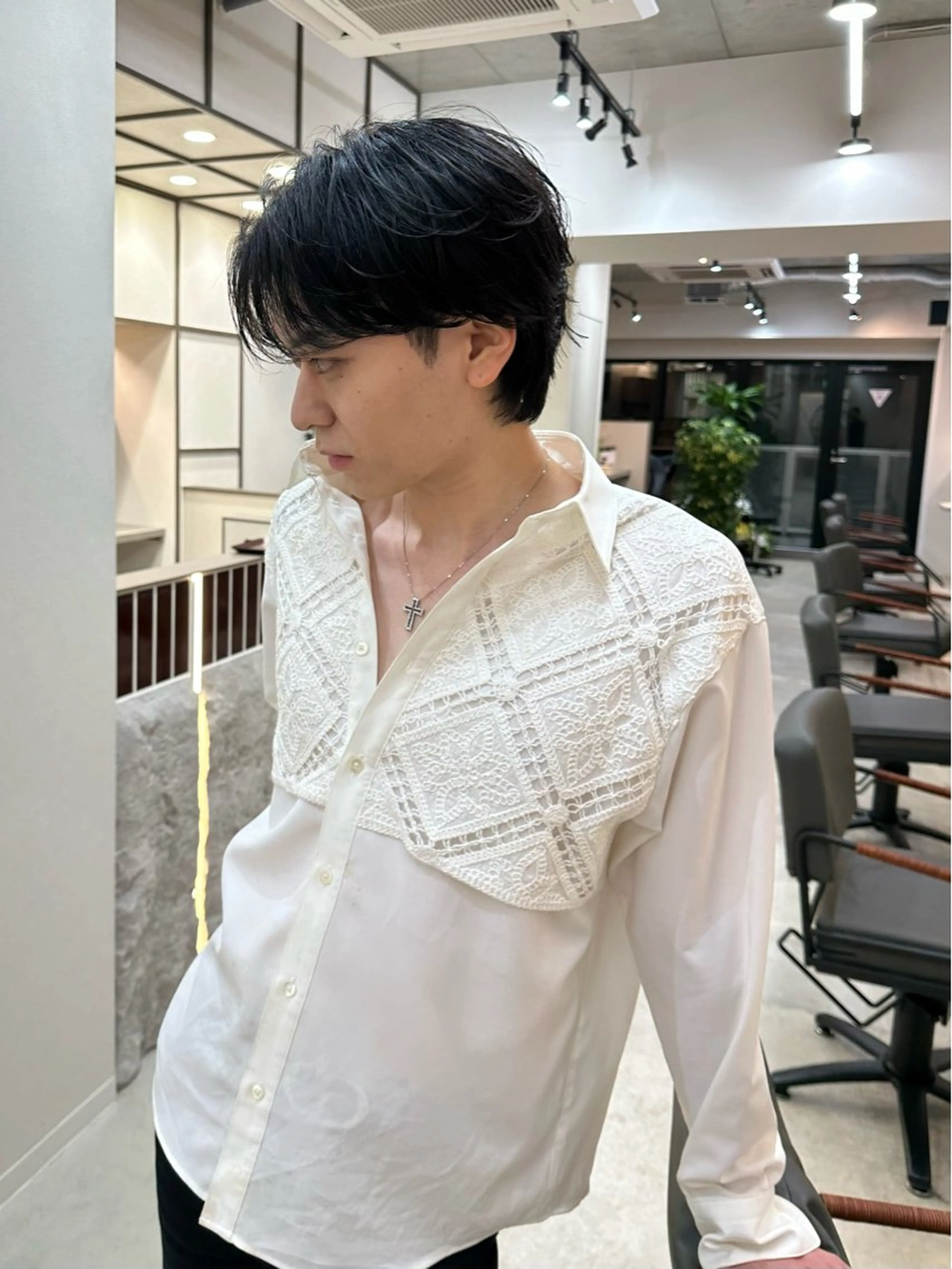 ショート パーマ メンズ カット パーマ 木下 健心のヘアスタイル