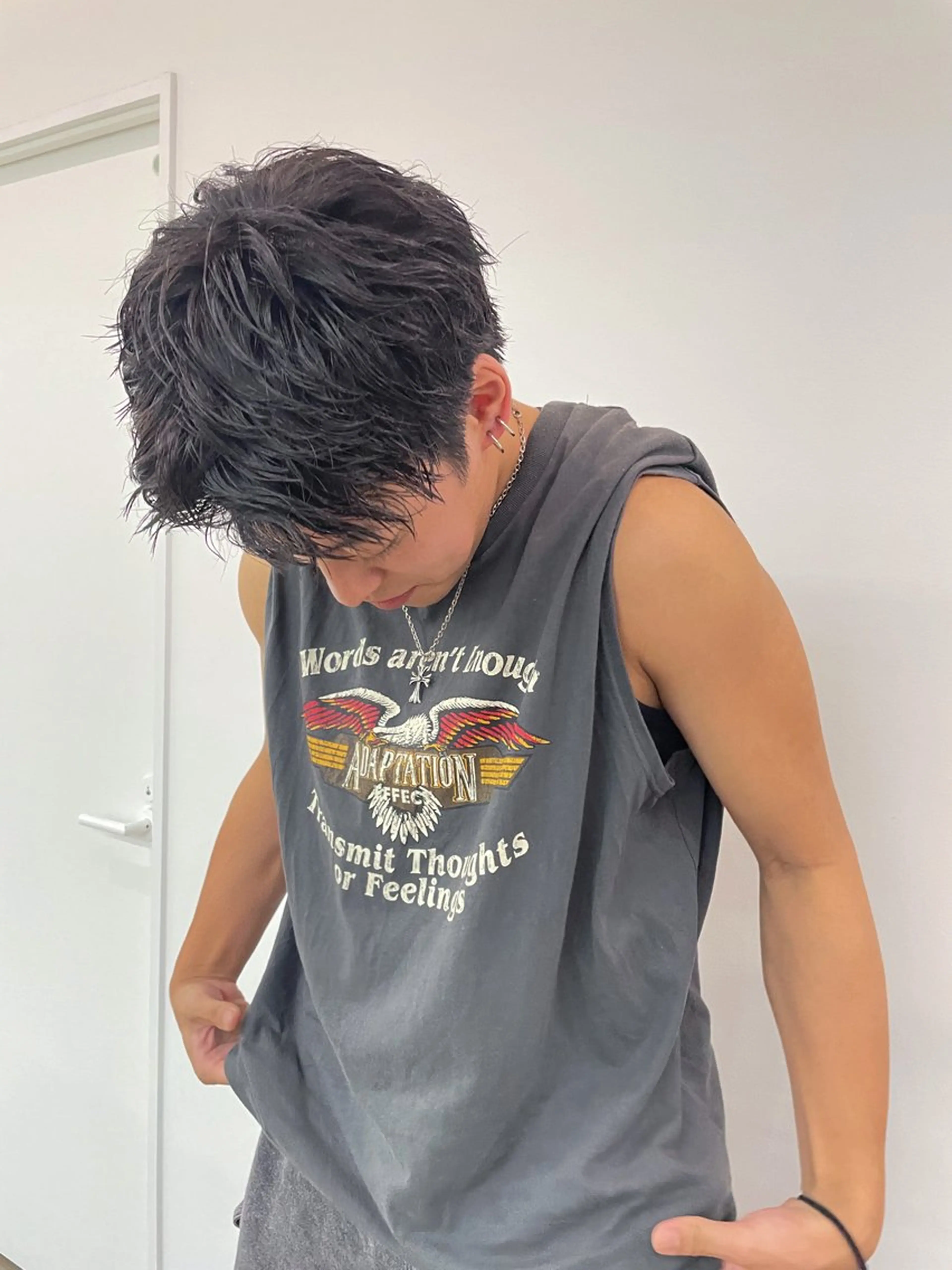 ショート パーマ メンズ YU KIのヘアスタイル