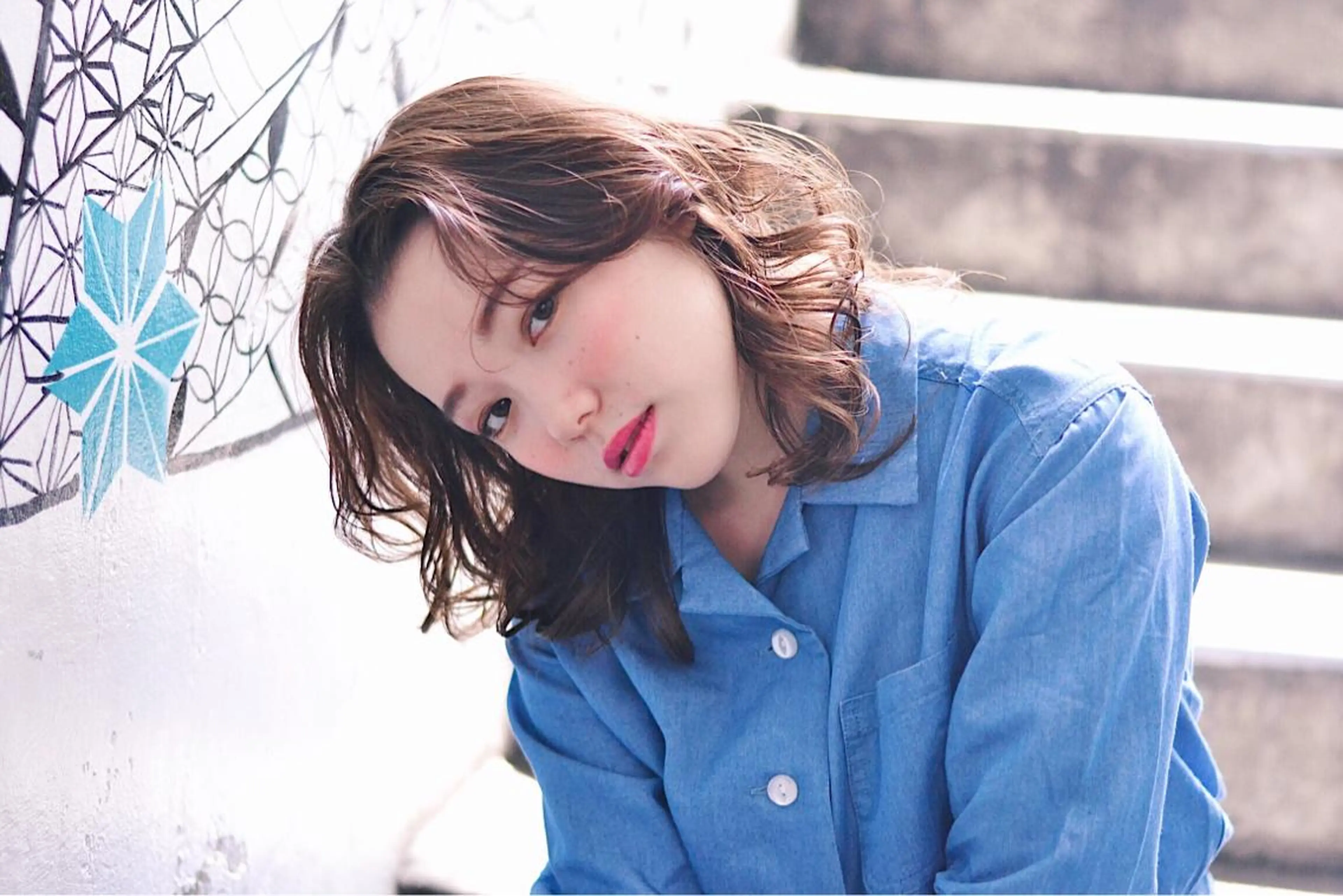 ミディアム カラー パーマ ヘアアレンジ メンズ くせ毛 野口 秀人 🦋髪質改善🫧のヘアスタイル