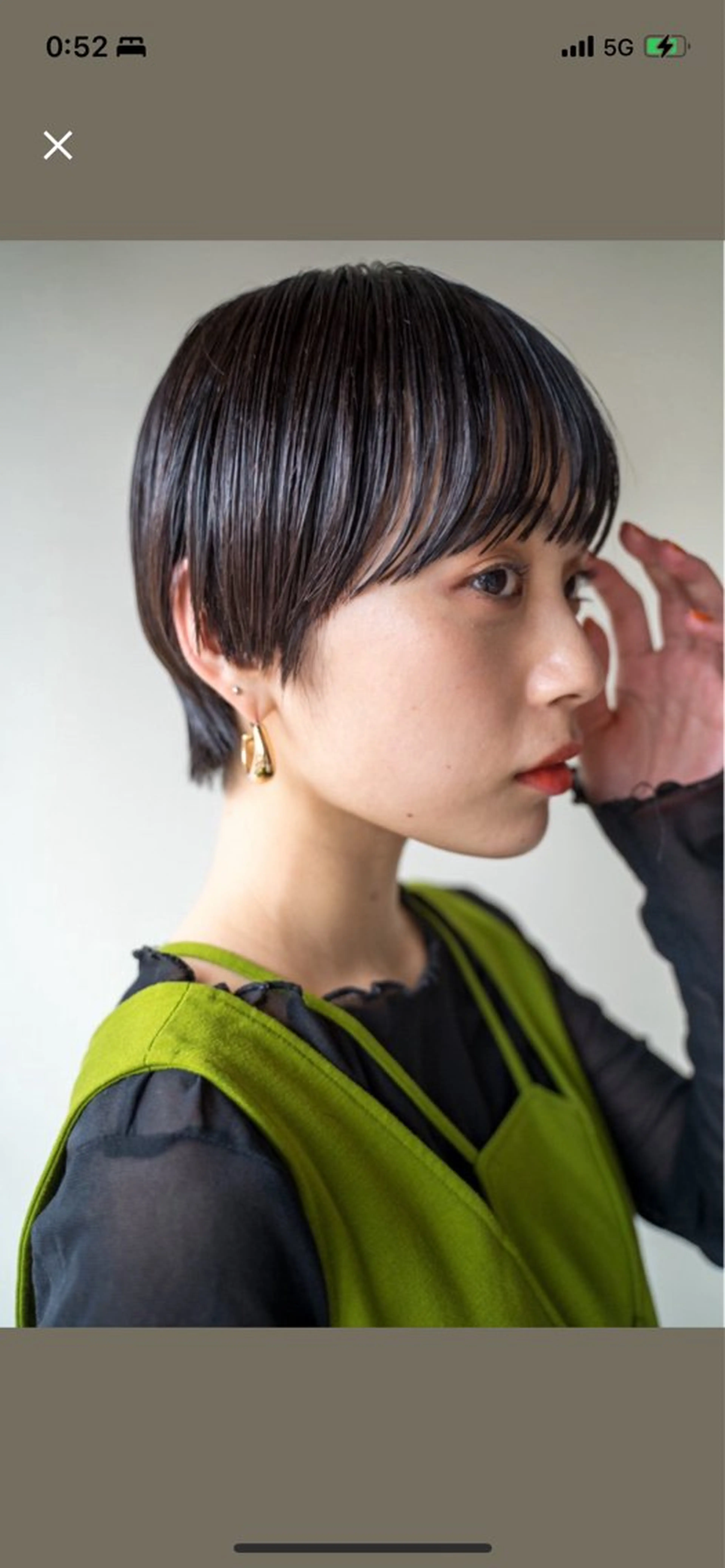 ショート カラー RIN／韓国ヘア レイヤーカットのヘアスタイル