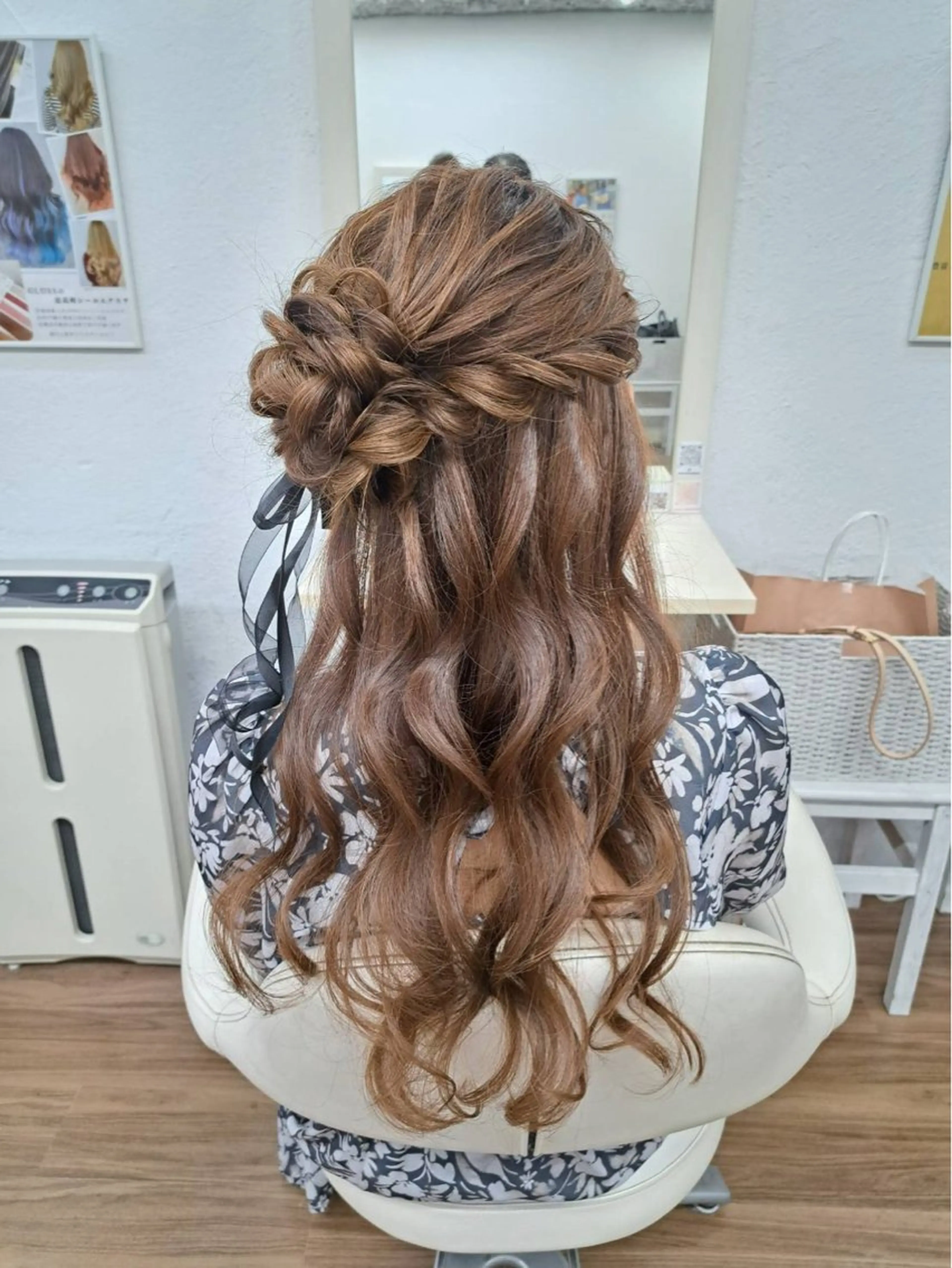 ロング ヘアアレンジ ヘアセット GLOSS 心斎橋 山上のヘアスタイル