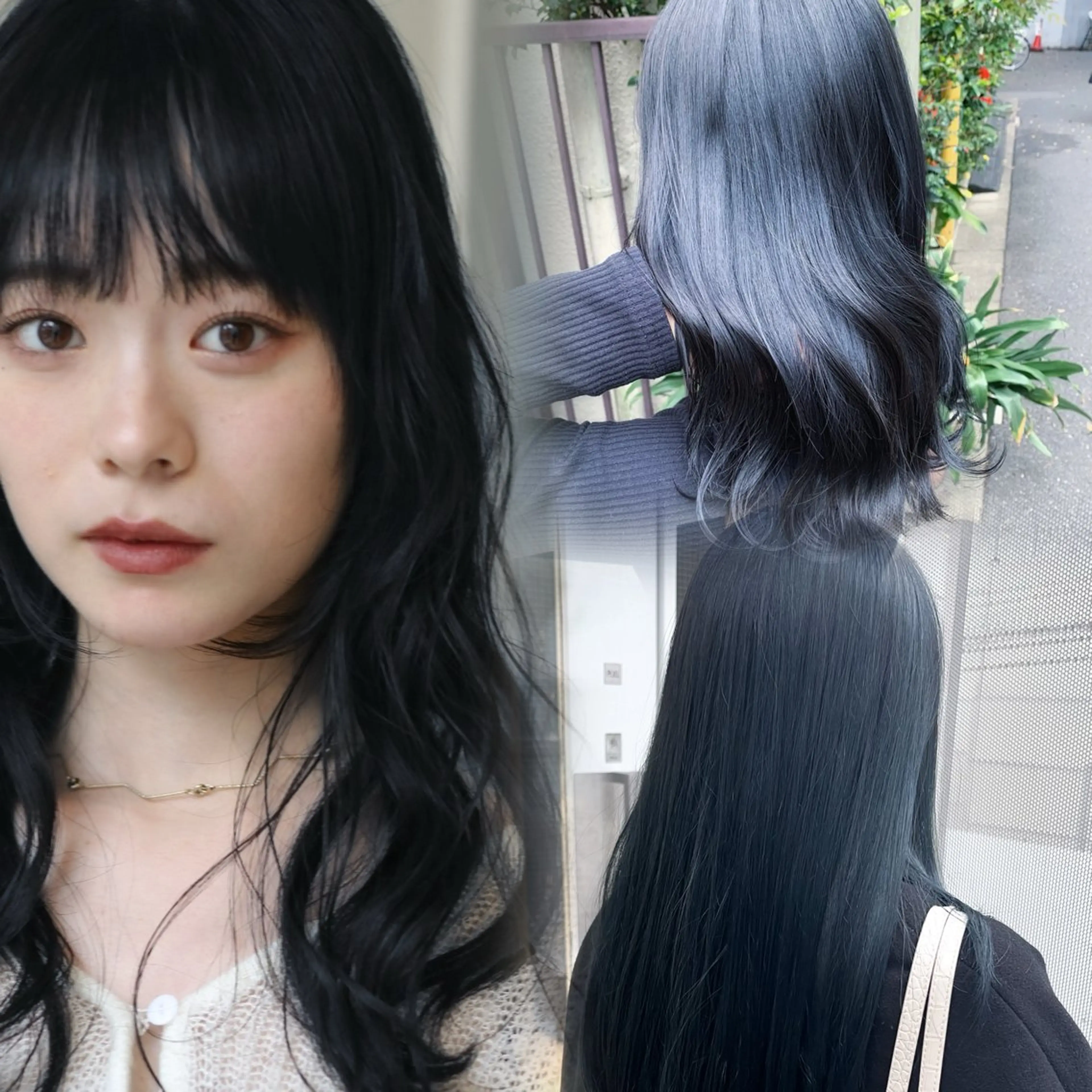 ロング カラー ブリーチ 透明感カラー ダブルカラー ブリーチなしカラー ヘアカラー ブリーチなし/専門店 ASOBIのヘアスタイル