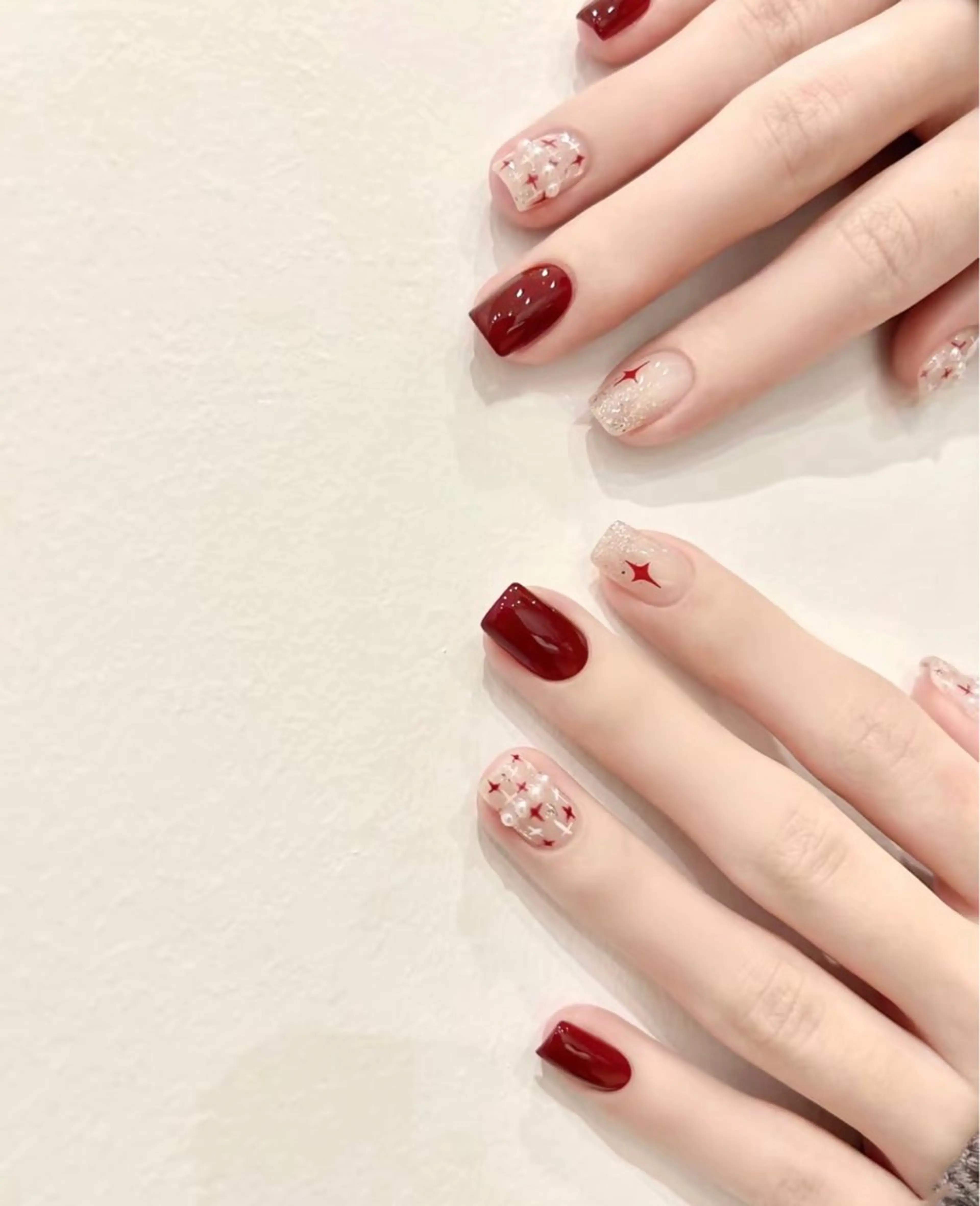 ネイル ハート ミラーネイル 持ち込み ピンク ワンホンネイル July Nailのネイルデザイン