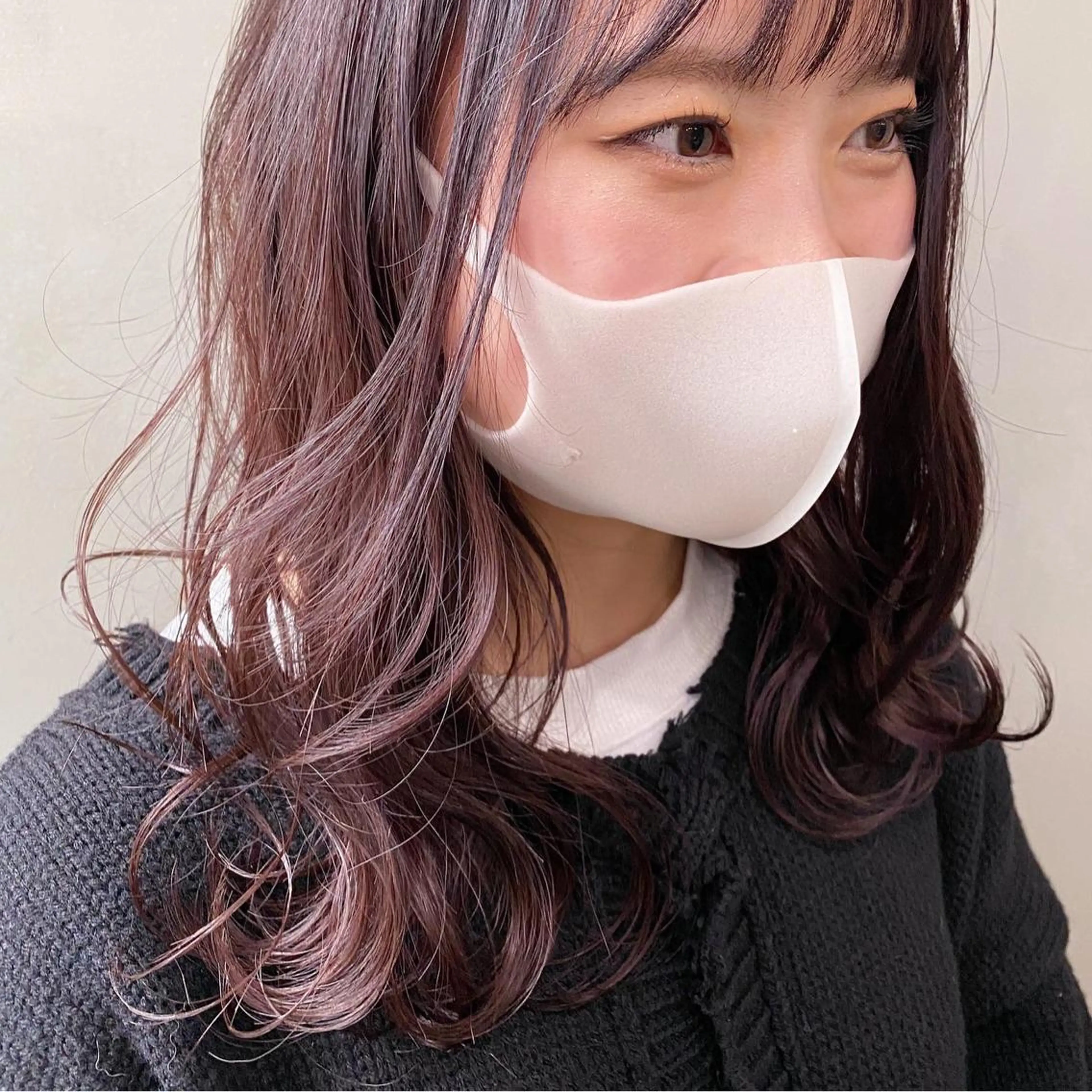ミディアム カラー カット ヘアカラー 畑中 愛梨のヘアスタイル