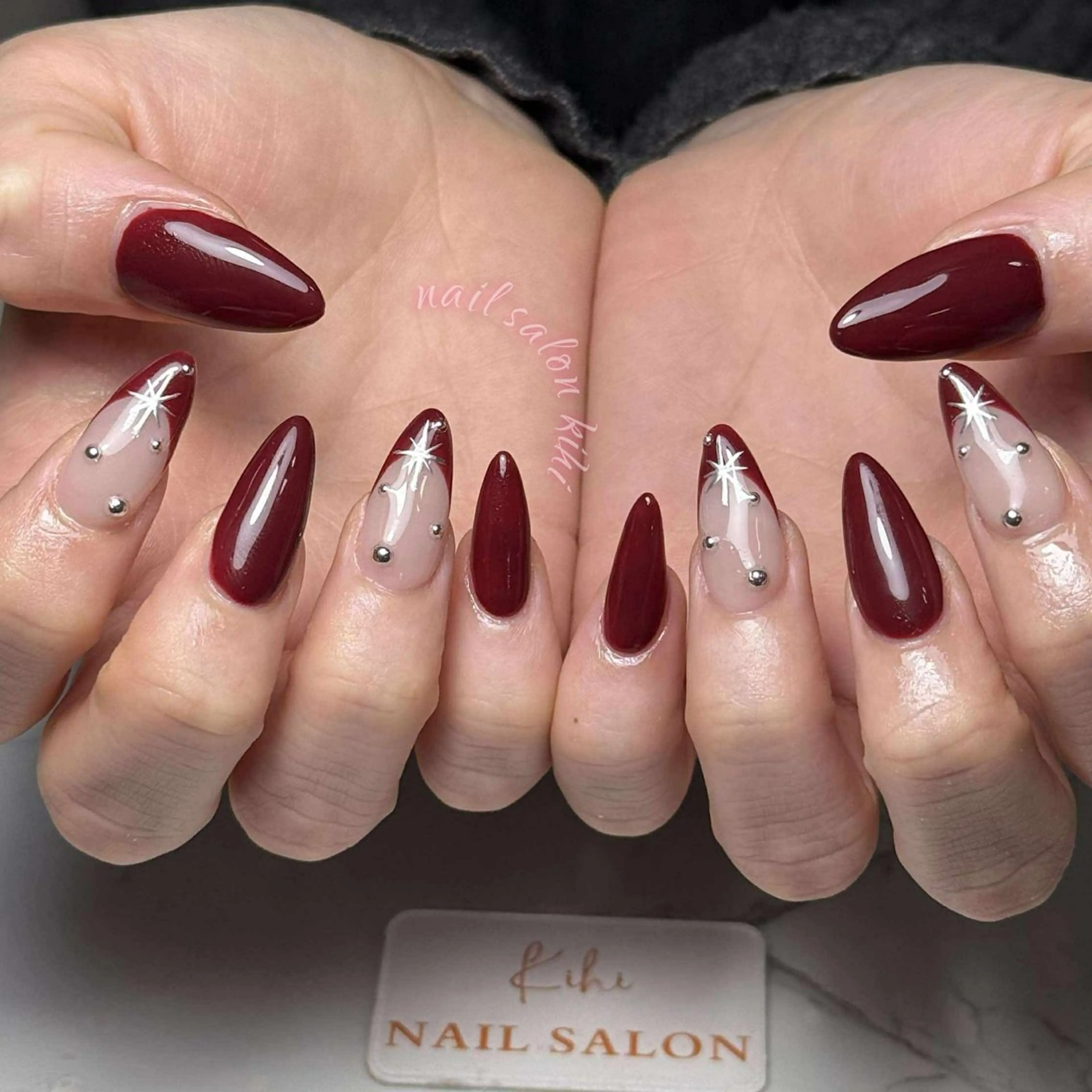 ネイル アートネイル フレンチネイル ジェルネイル グラデーション 韓国ネイル ハンドネイル Nail Salon Kihi さくらのネイルデザイン