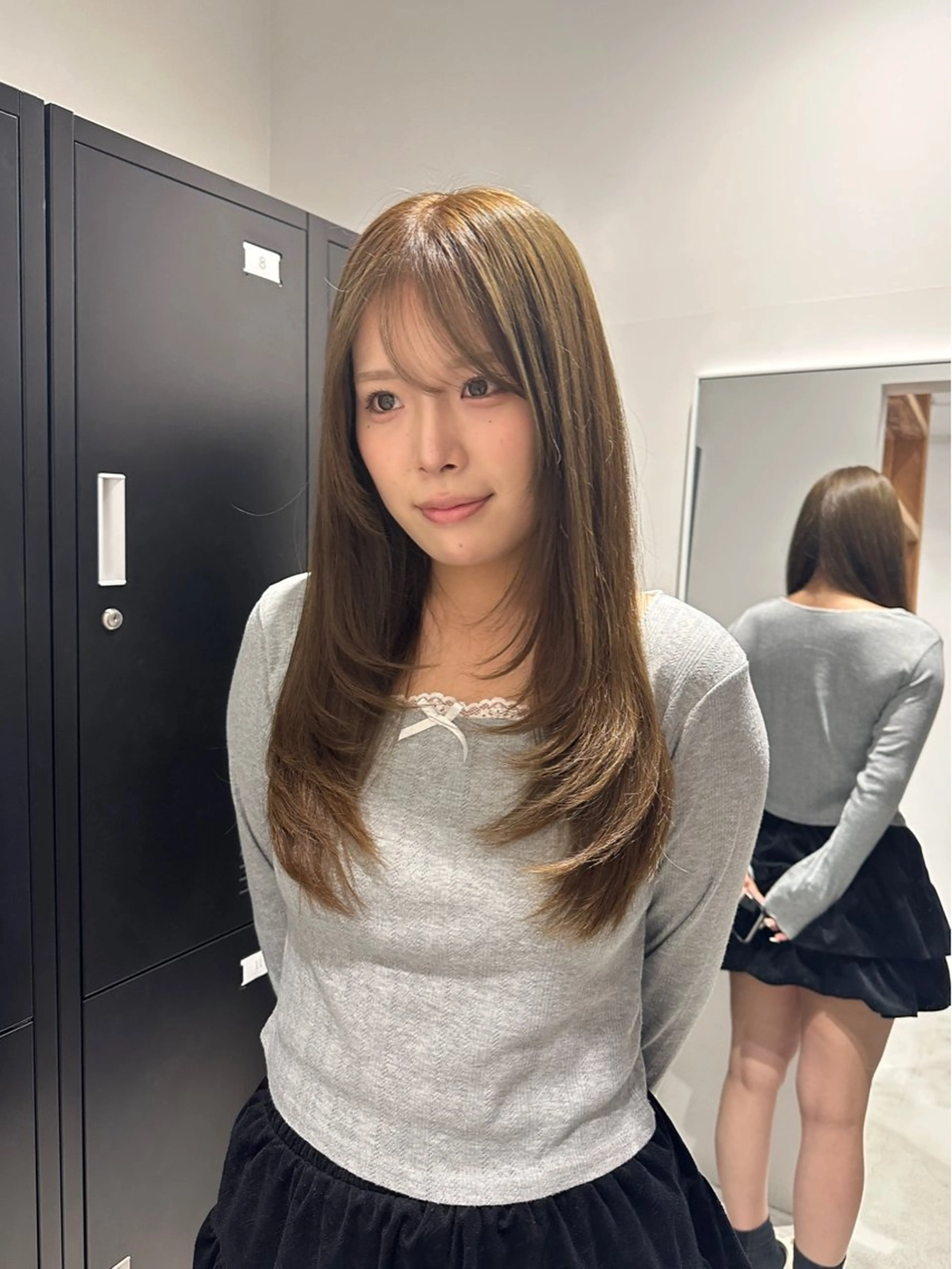 ロング カラー ヘアカラー 松本 雪愛のヘアスタイル