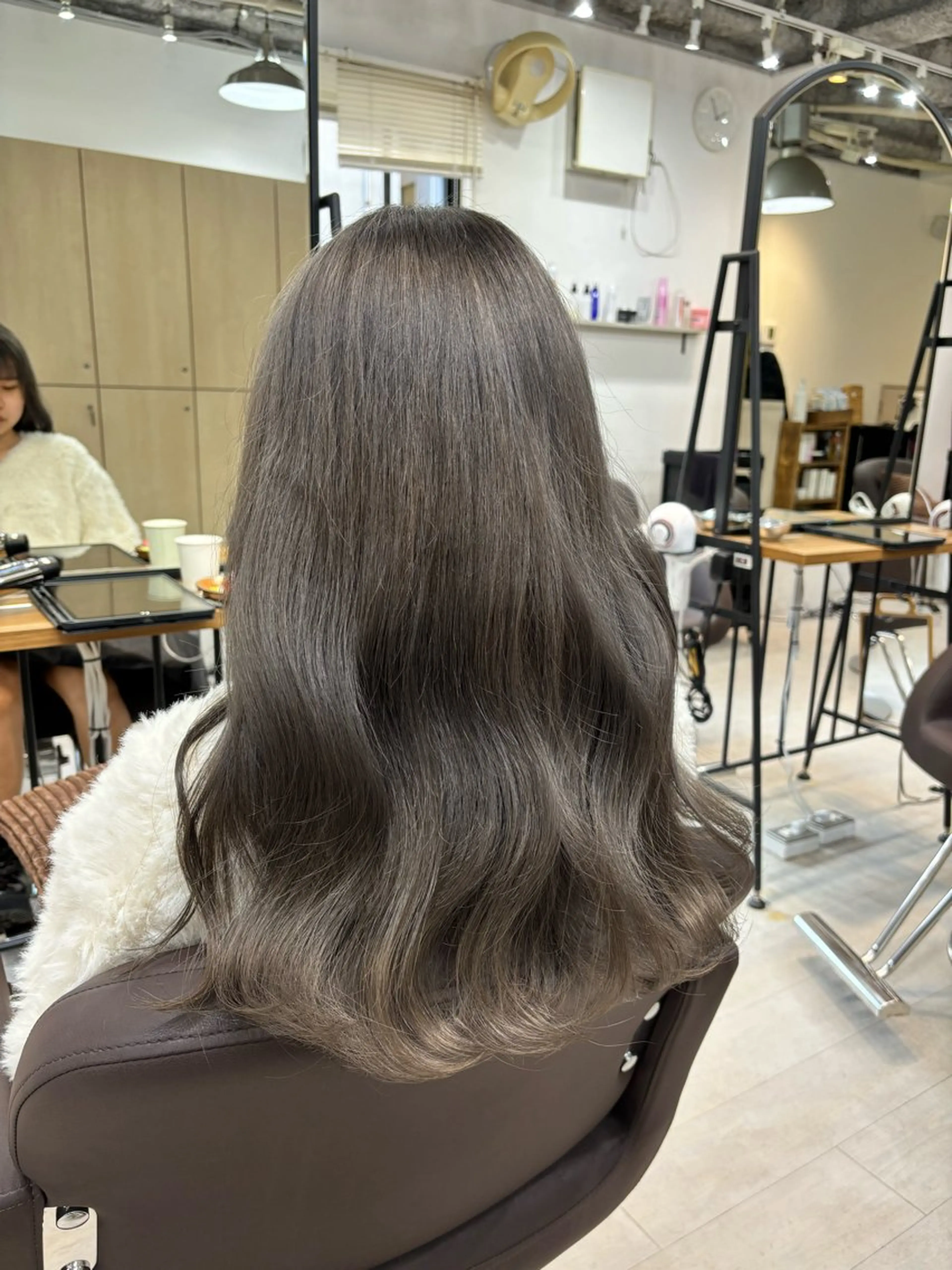 ロング ヘアカラー トリートメント ヘッドスパ ヘアセット I S所属・🌿透明感カラー‪ 縮毛矯正✨かずきのヘアスタイル