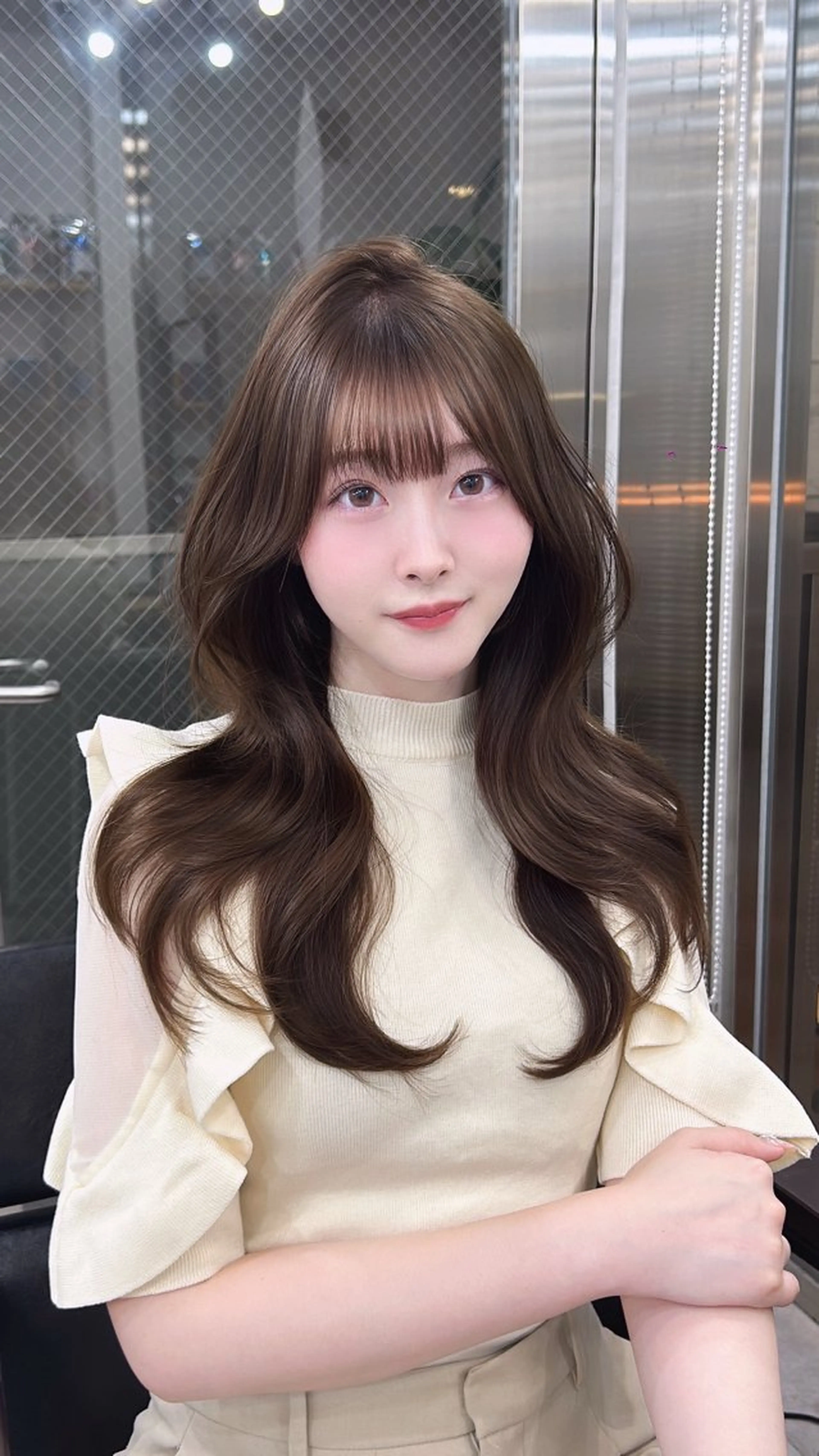 【🫶🏻ご新規様限定🫶🏻】韓国トレンドカット✂️+うる艶トリートメント🫧+韓国くびれ巻き🇰🇷✨の写真