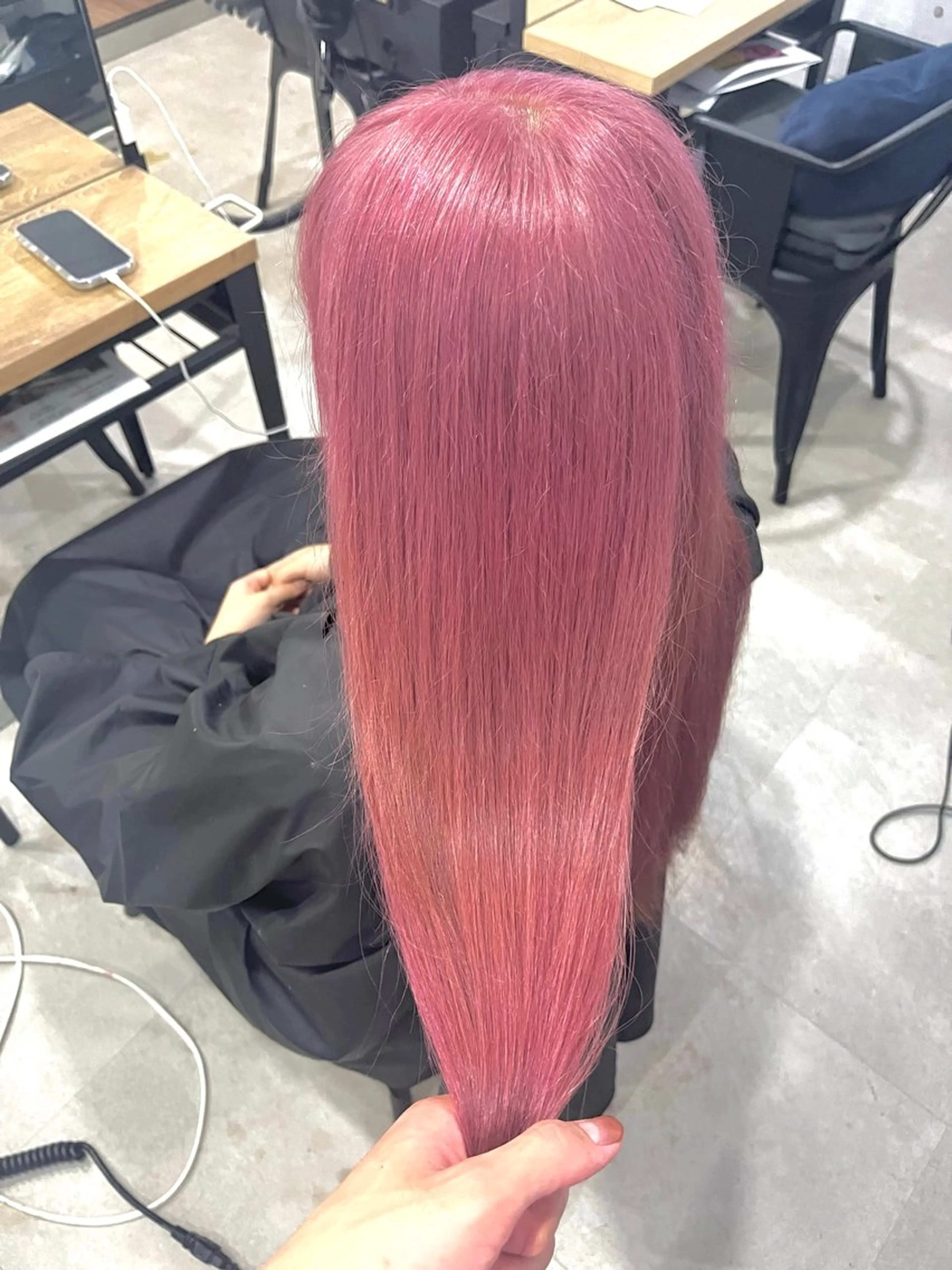 ロング ヘアカラー トリートメント 🌈カラー特化 ハイトーンけいと🌈のヘアスタイル