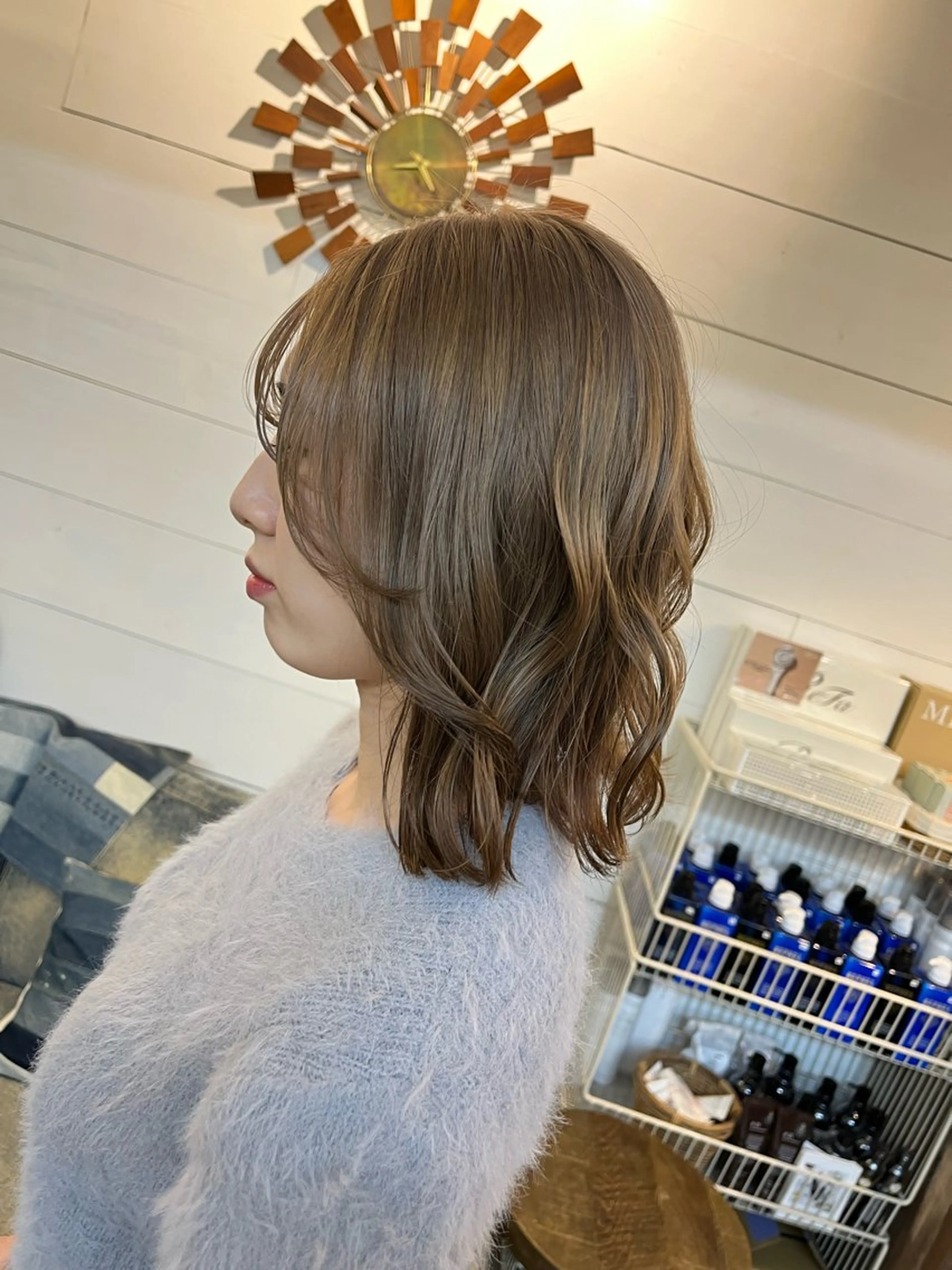 ミディアム カラー ベージュカラー ブリーチ 透明感カラー LOVERICHE所属・上西 花奏の眉毛・アイブロウイメージ