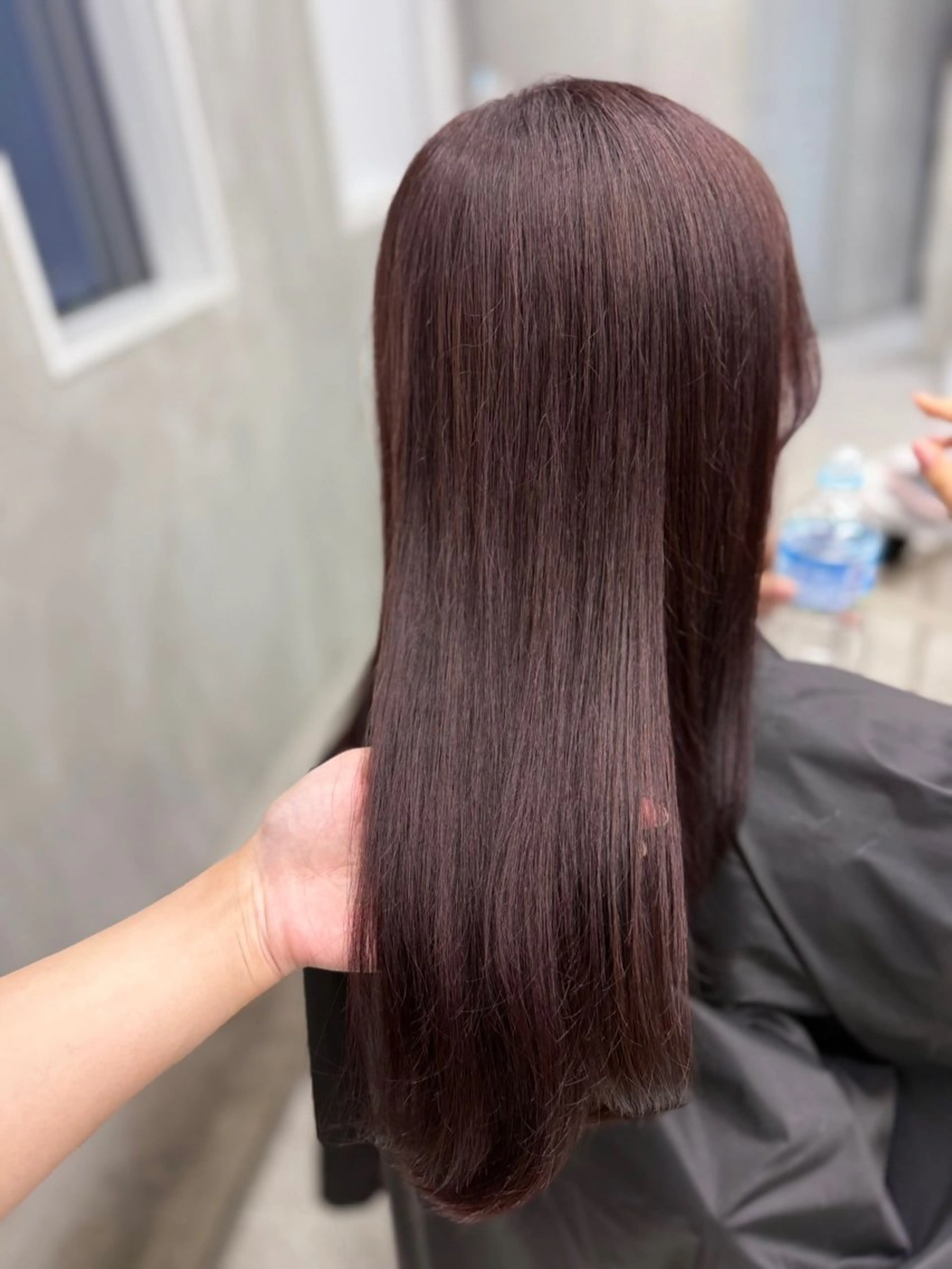 ロング ピンクブラウン カット ヘアカラー トリートメント 似合わせカラー💛 新宿　本多恵美のヘアスタイル