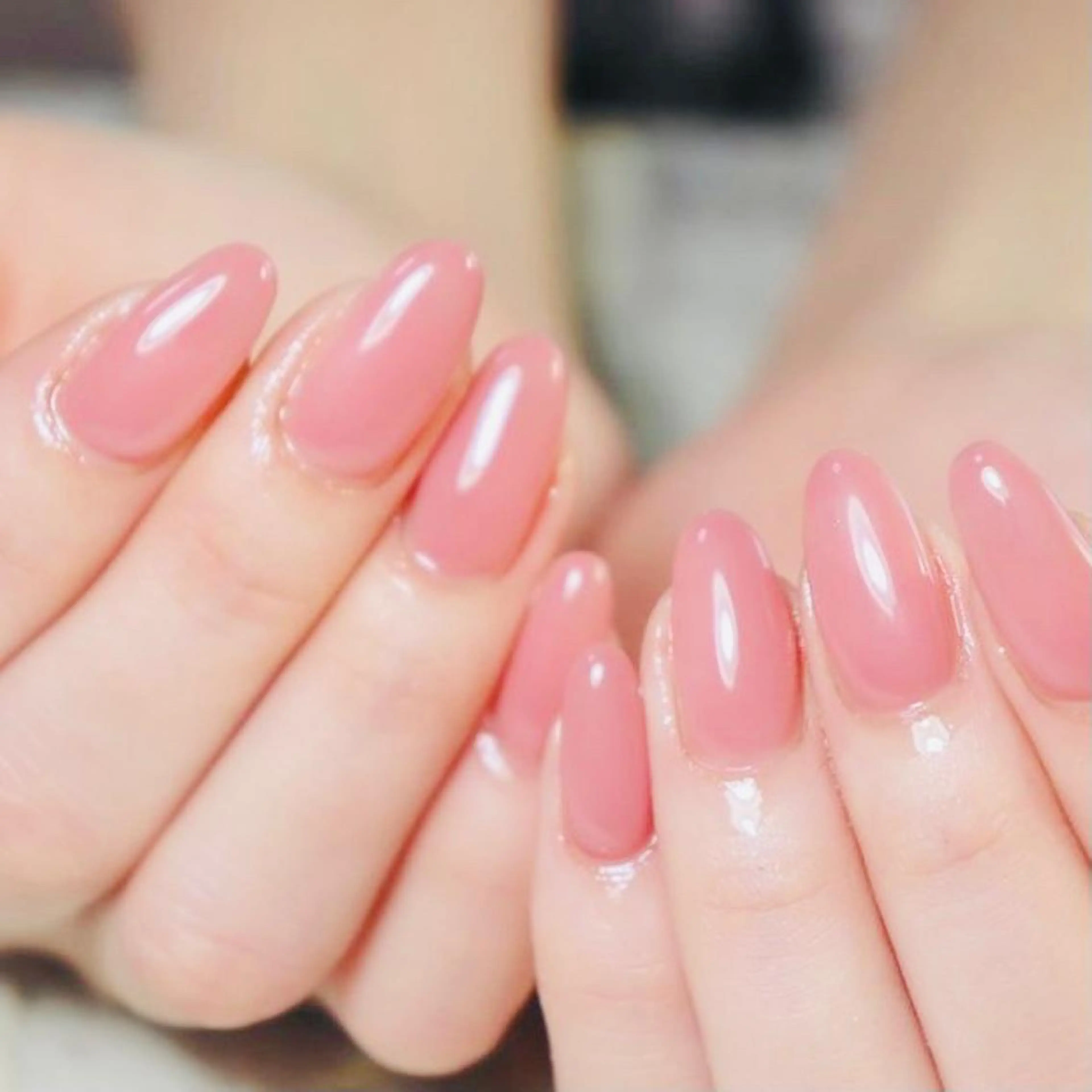 ネイル オフィスネイル ワンカラーネイル ピンク シンプルネイル Nail Salon　Ｋのネイルデザイン