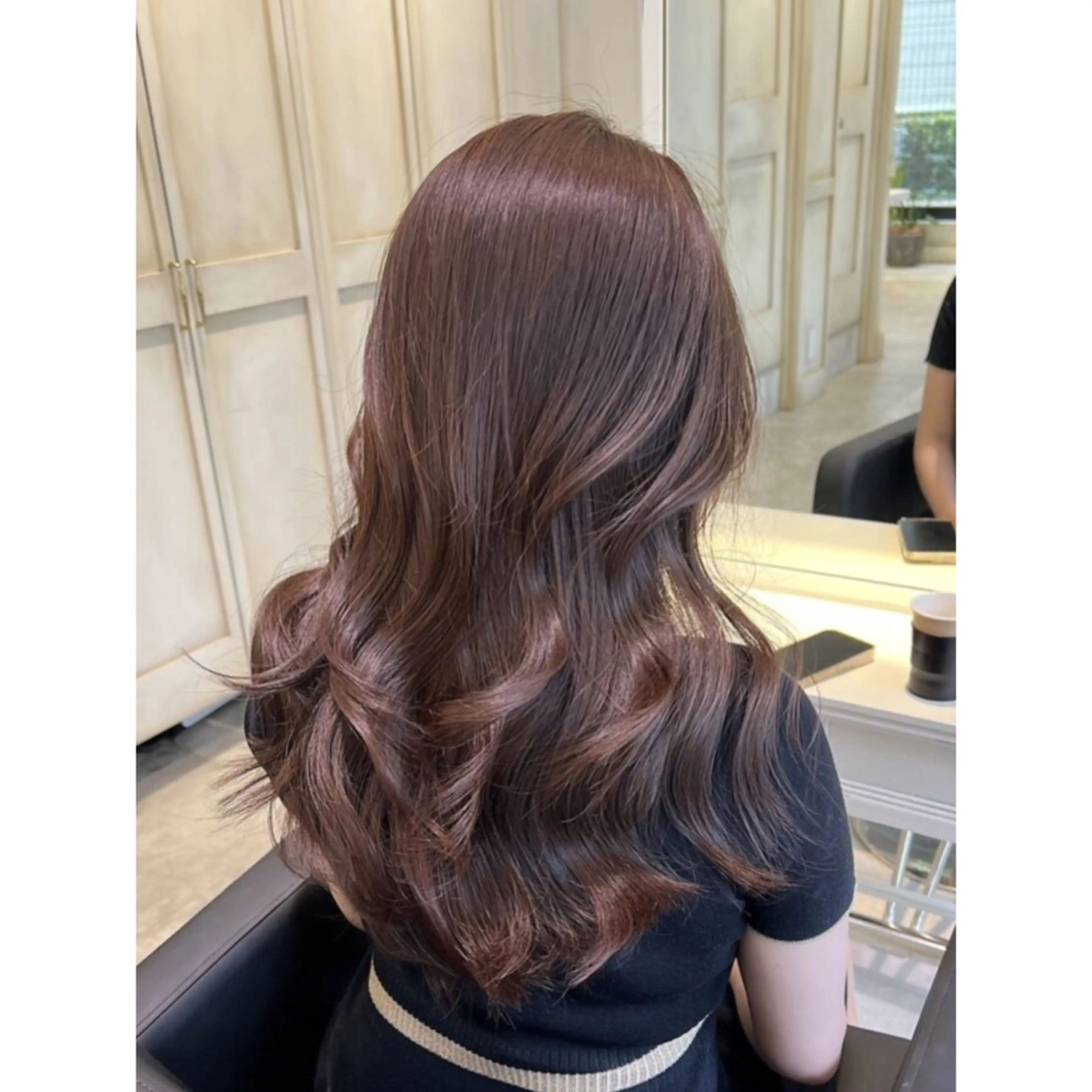 ロング カラー ブラウンカラー ピンクカラー ピンクブラウン ロング 💖ブリーチ/暖色 𝐘𝐮𝐢💖のヘアスタイル
