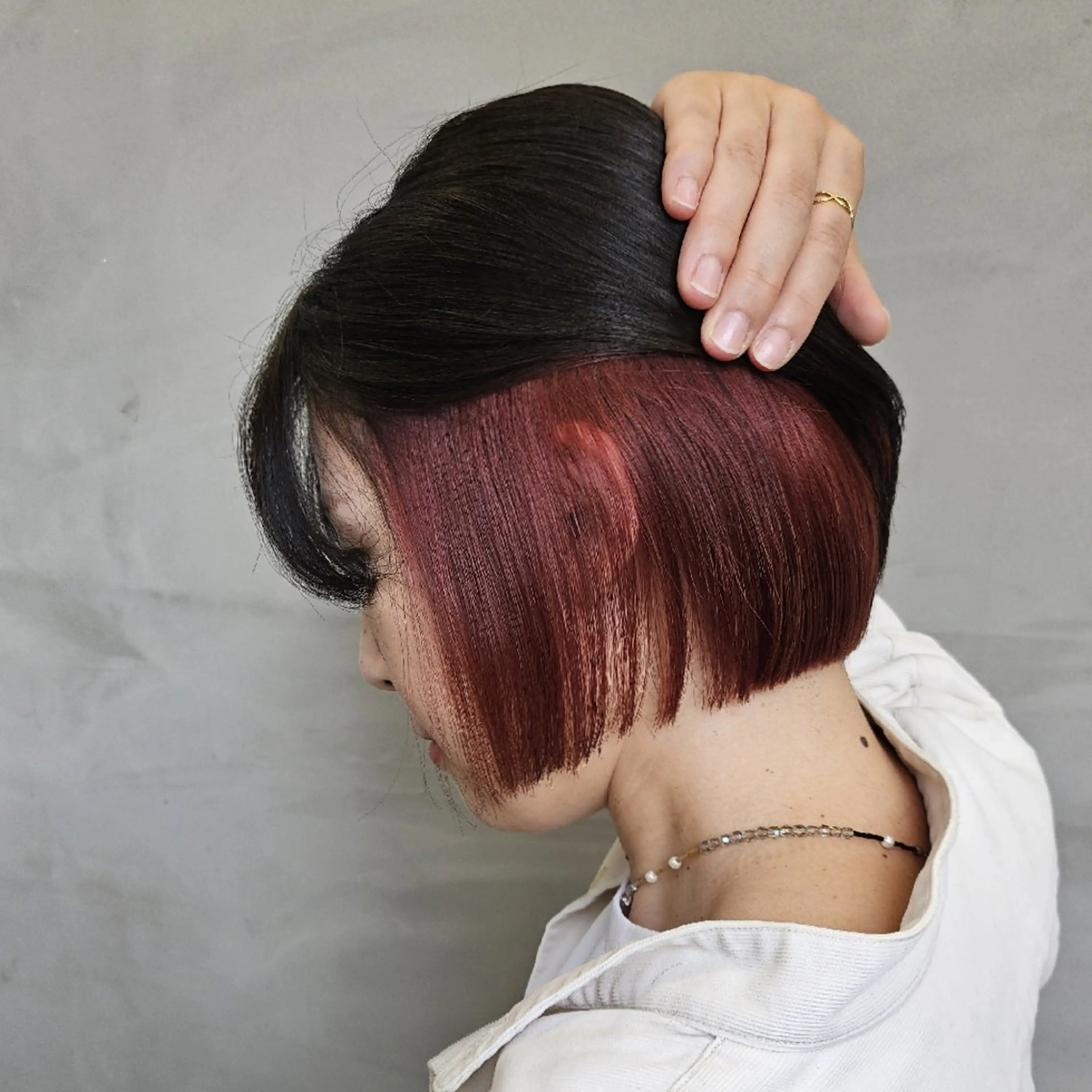 ショート カラー メンズ カット ヘアカラー トリートメント ☀️ボブスタイル特化 大山あさひ☀️のヘアスタイル